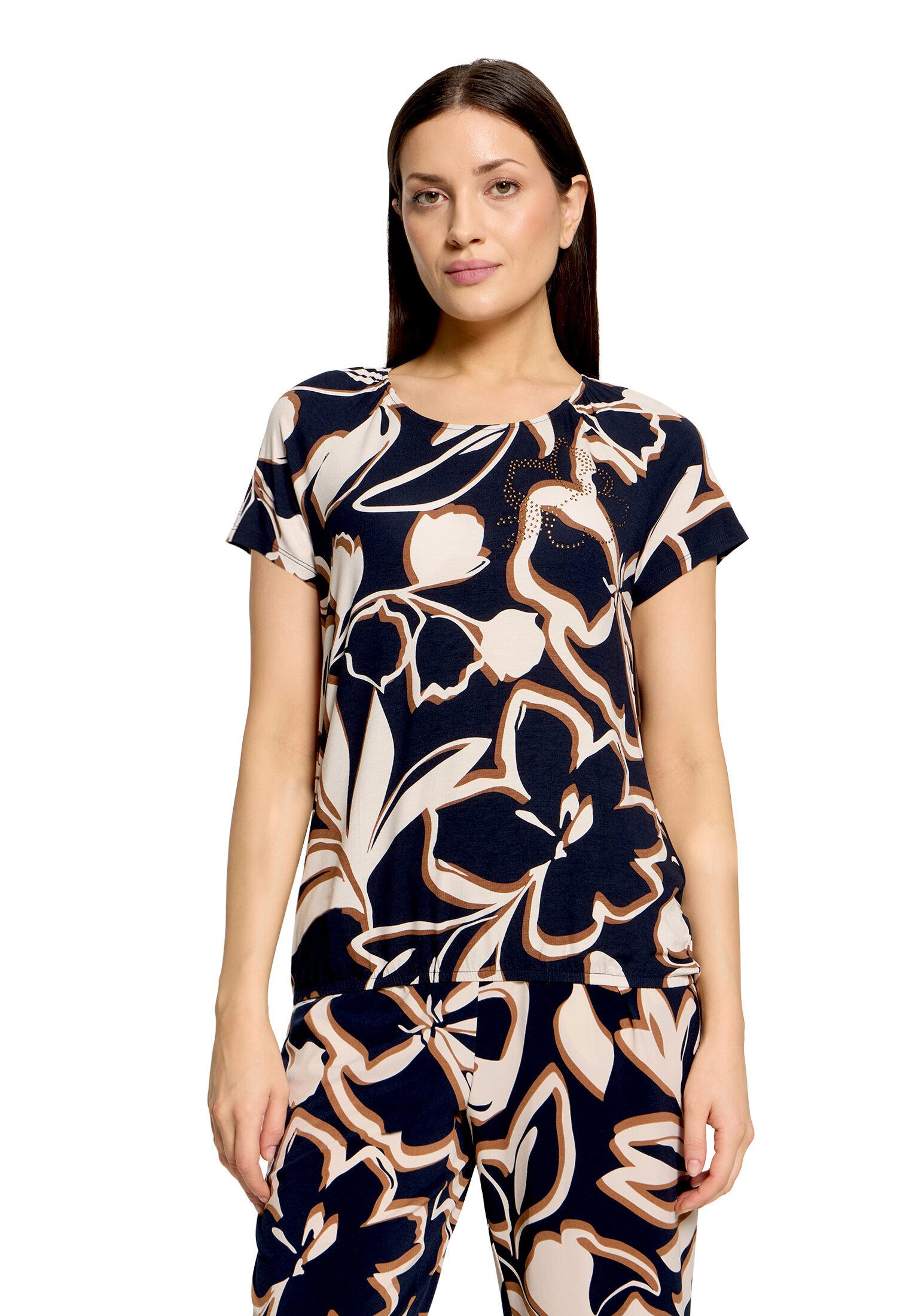 Betty Barclay Kurzarmshirt Damen mit Gummizug (1-tlg)