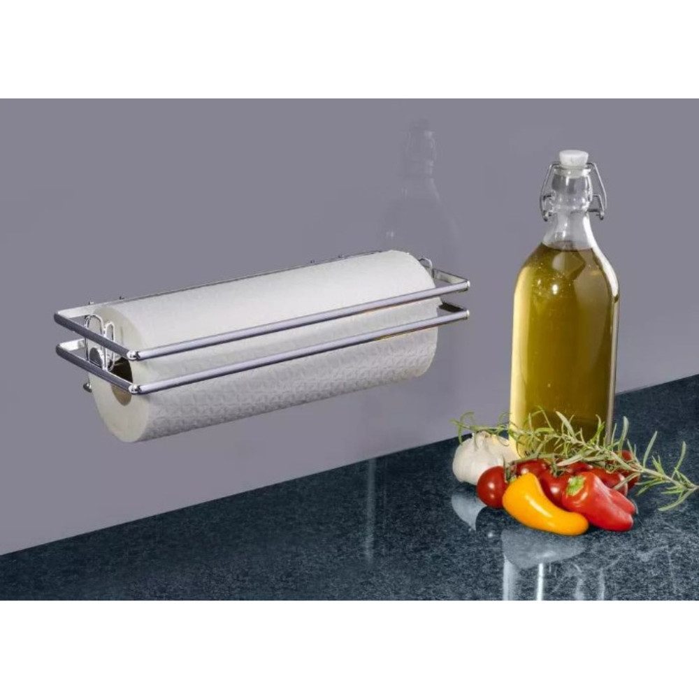 WENKO Küchenrollenhalter Halter Küchenrolle Küche, (Spar-Set, 1-St., elegant praktisch), kein Bohren notwendig