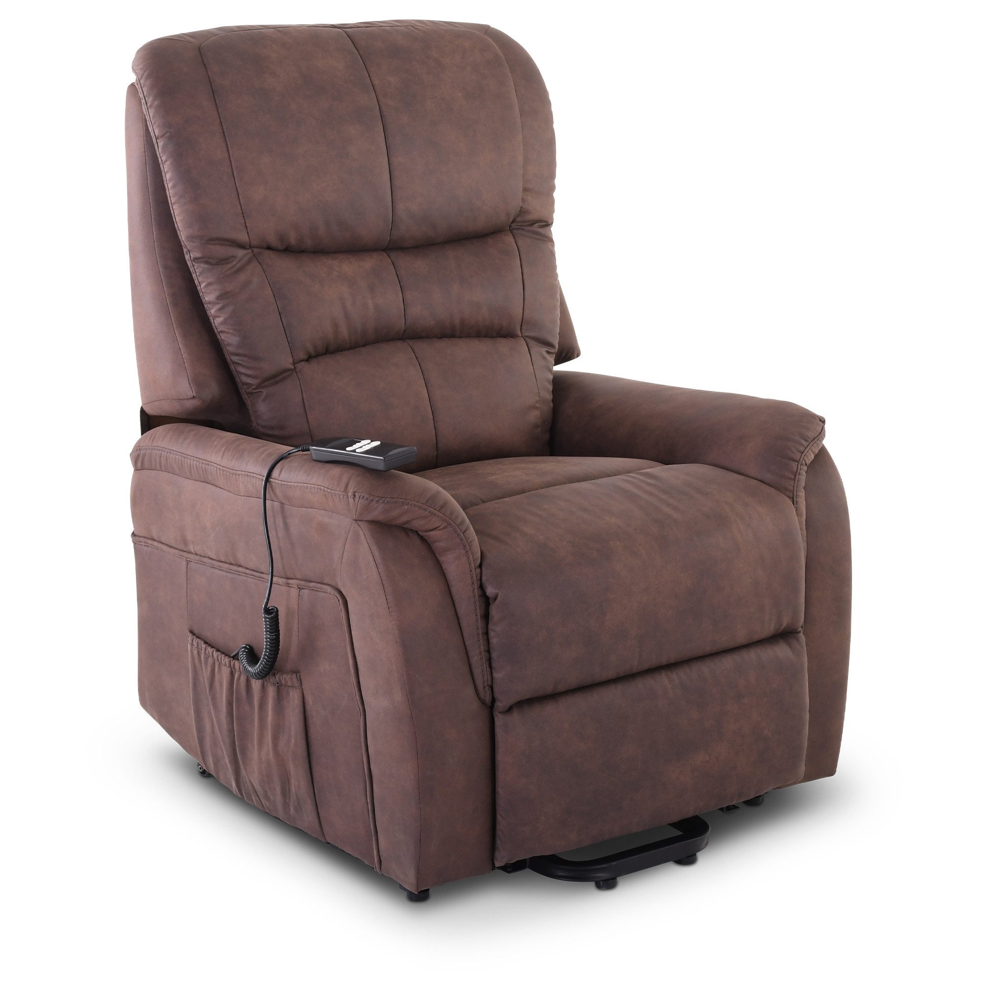 Raburg TV-Sessel Fernsehsessel mit Aufstehhilfe, 120 kg, Relax- & Liegefunktion, Jan, Relaxsessel, elektrisch mit Fernbedienung, 2× Motoren