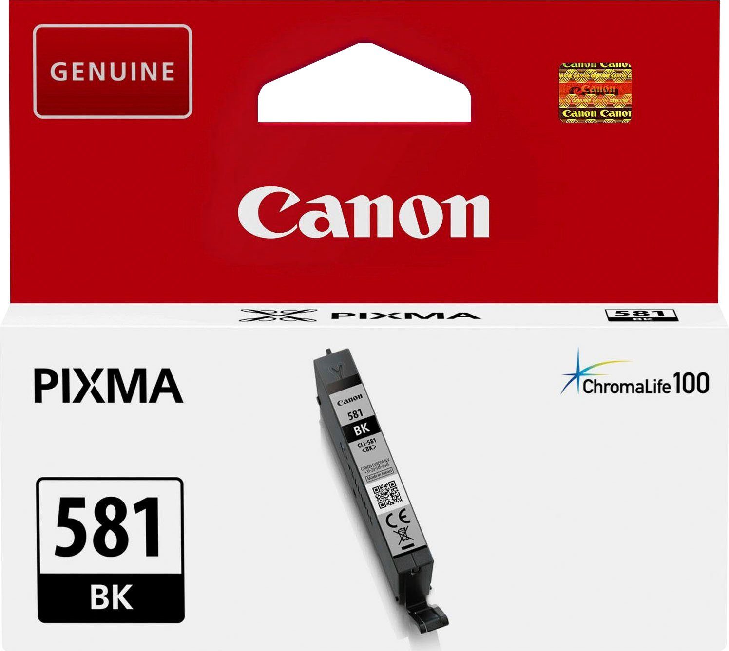 Canon CLI-581 BK schwarz Tintenpatrone (original Druckerpatrone 581 schwarz)