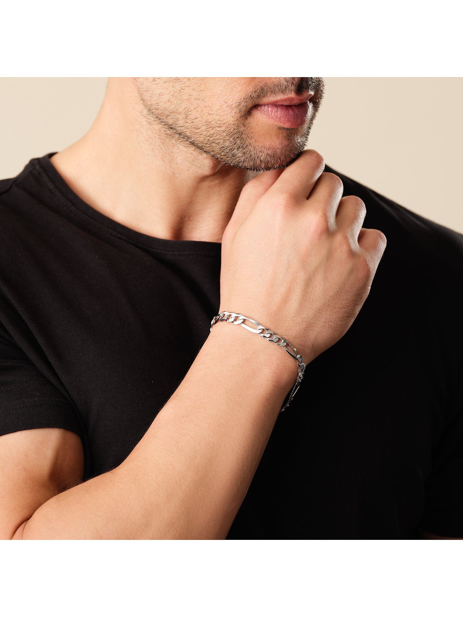 CHRIST Silberarmband CHRIST Herren-Armband 925er Silber, Modern