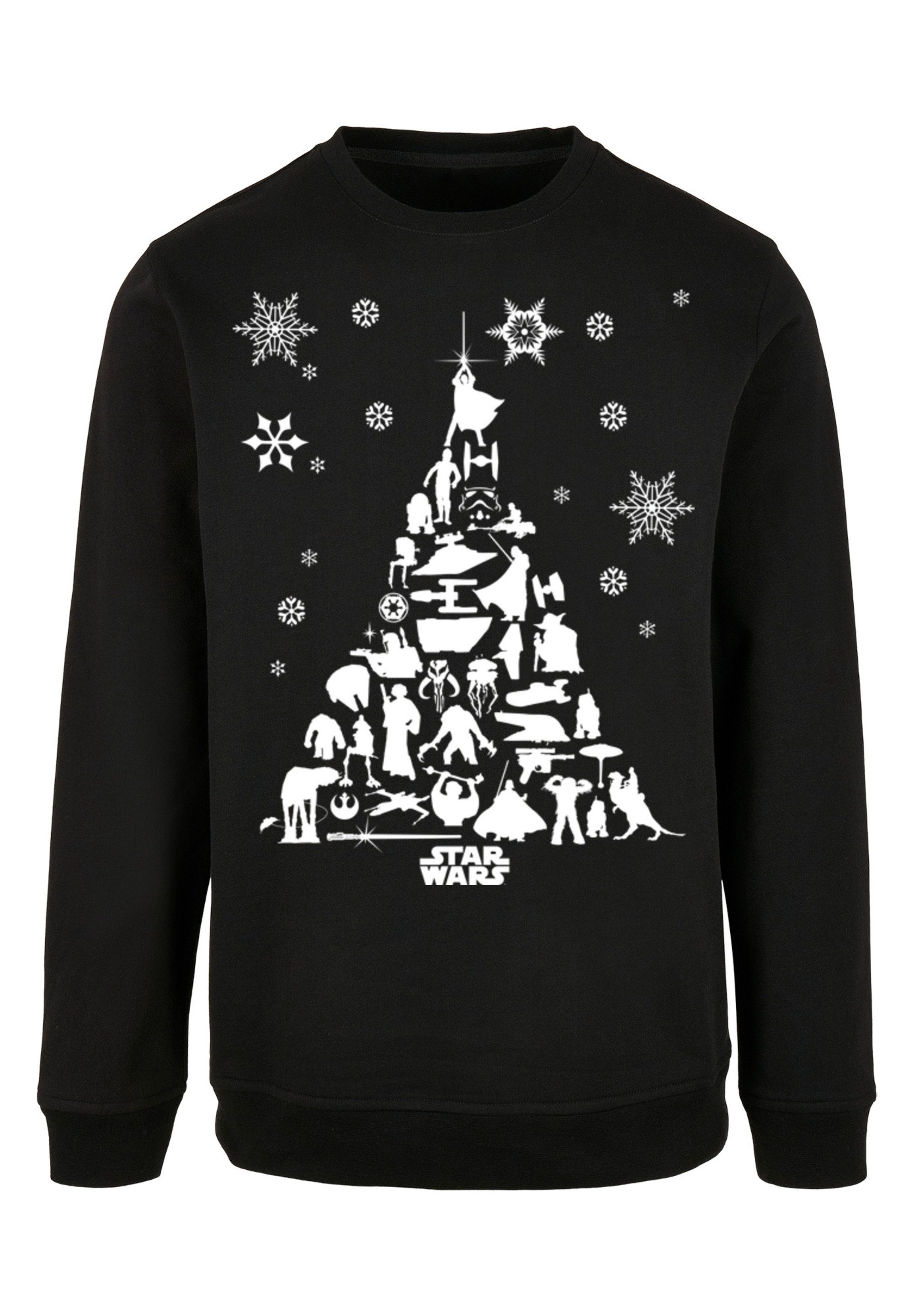 F4NT4STIC Kapuzenpullover Christmas Look, Wars Star Print, Crewneck, Weihnachtsbaum Fit Basic entspannter Regular