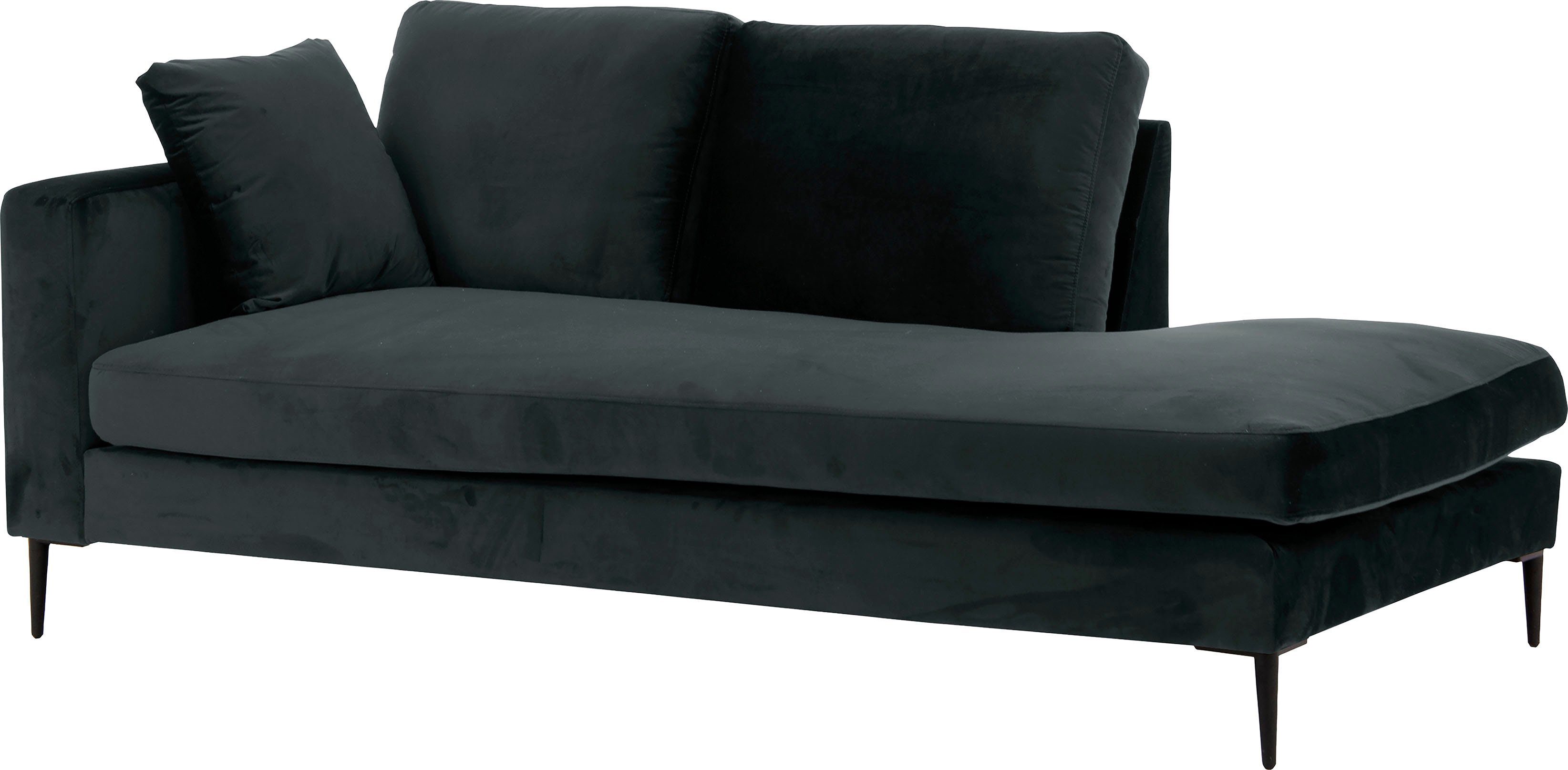 Home affaire Recamiere "Cozy Chaiselongue, Maße B/T/H: 195/97/80 cm" mit lo günstig online kaufen