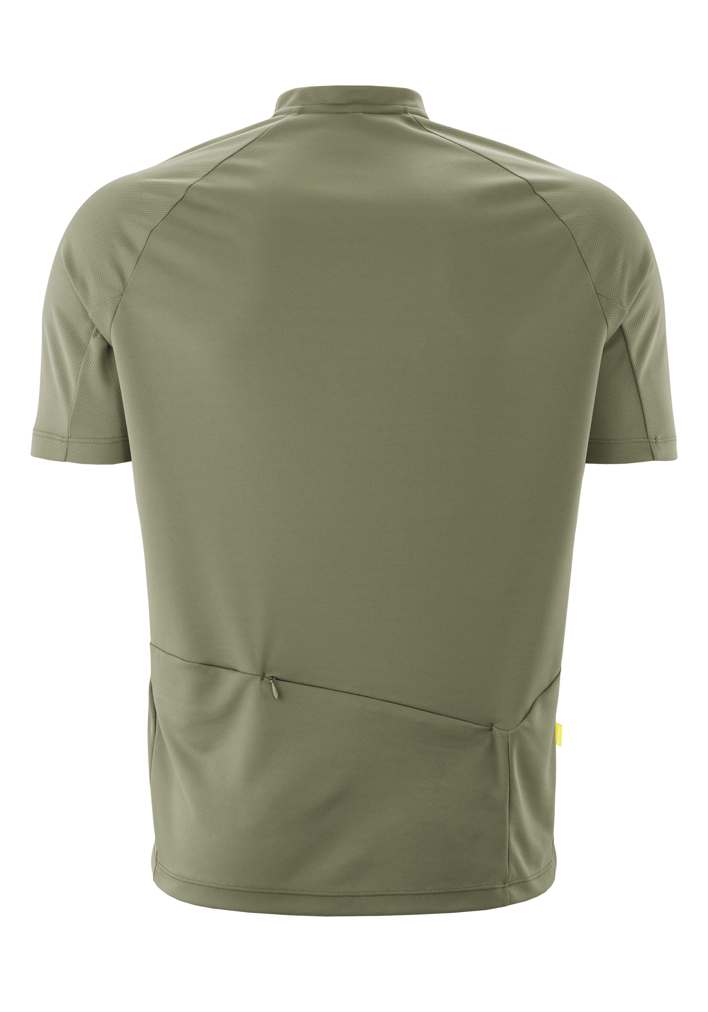 Gonso Radtrikot SITIVO Jersey Blue M Herren Fahrradtrikot mit Rückentasche, Half-Zip Trikot, Loose Fit