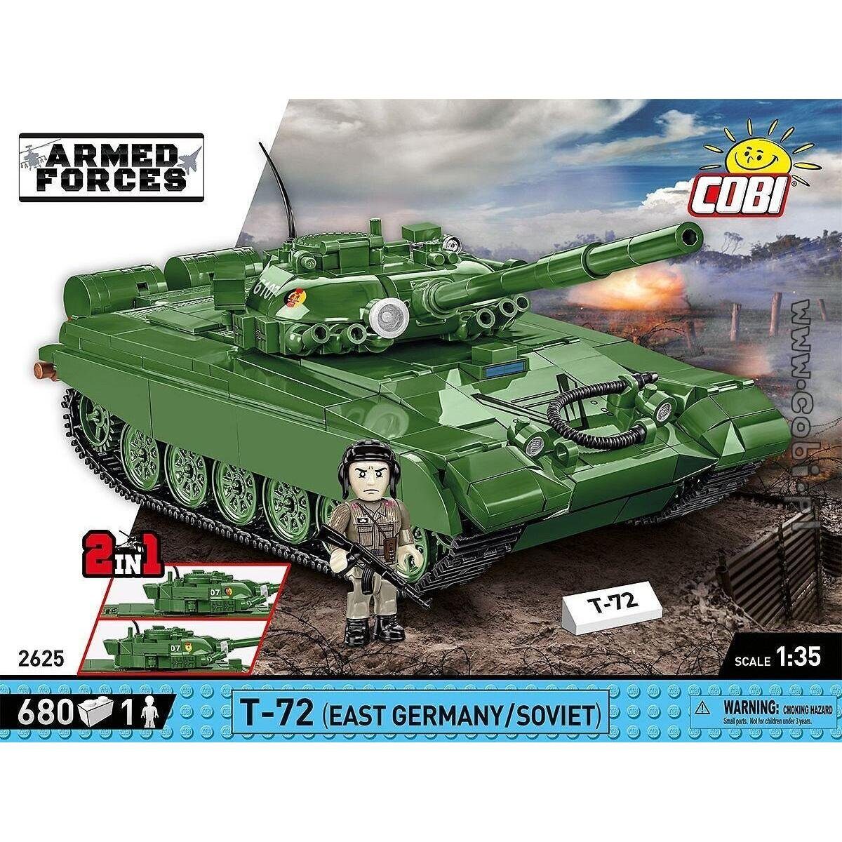 COBI Modellbausatz COBI-2625 - 678 PCS ARMED FORCES /2625/ T-72 M1 DDR&RU