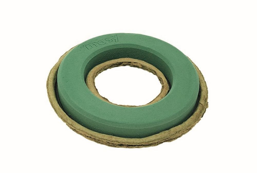 mosy Bastelmoos Kranz m. Steckmasse u. wasserab. Altpapierunterlage, 24 cm, günstig online kaufen