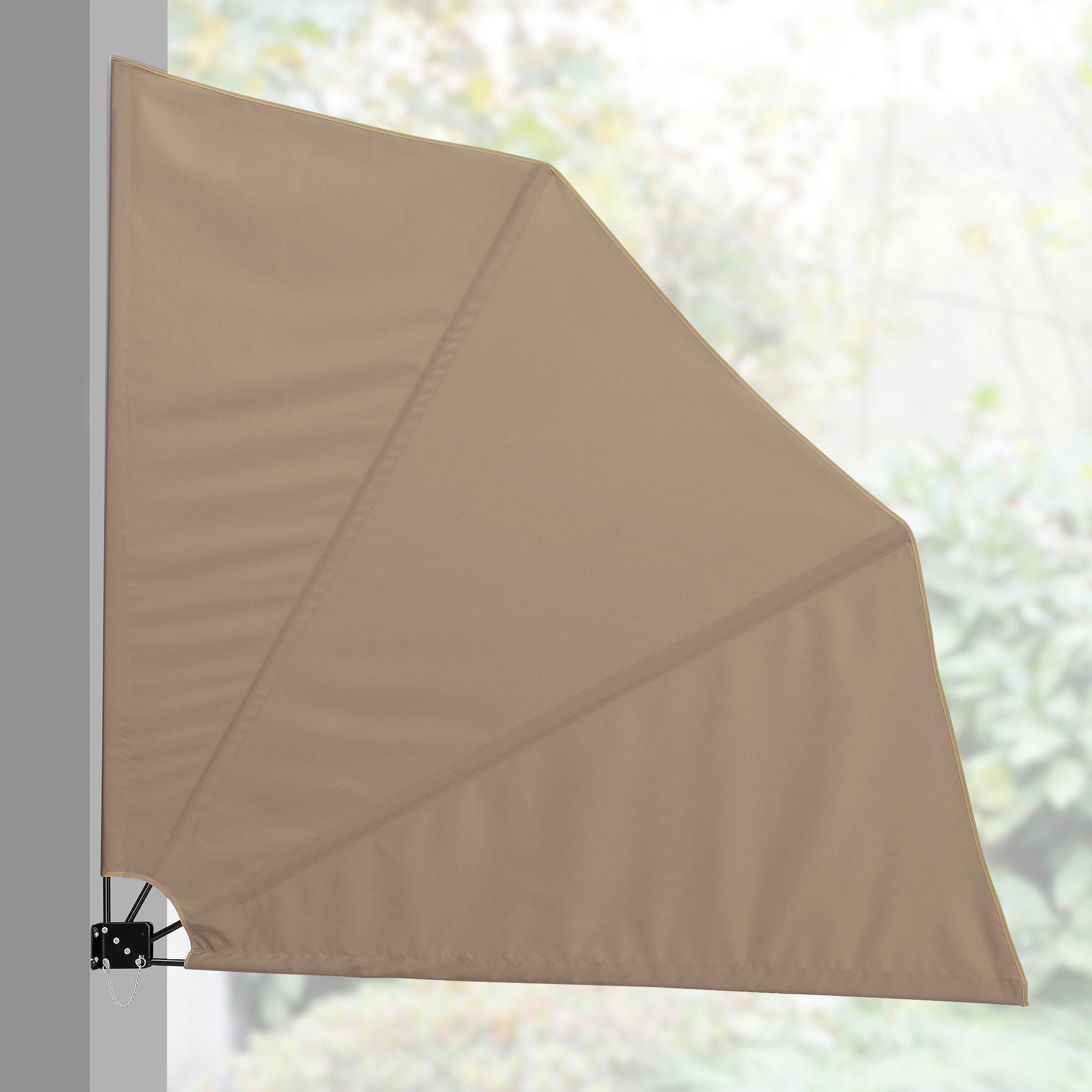 casa.pro Seitenarmmarkise Ragusa Balkonfächer 160x160cm Beige günstig online kaufen
