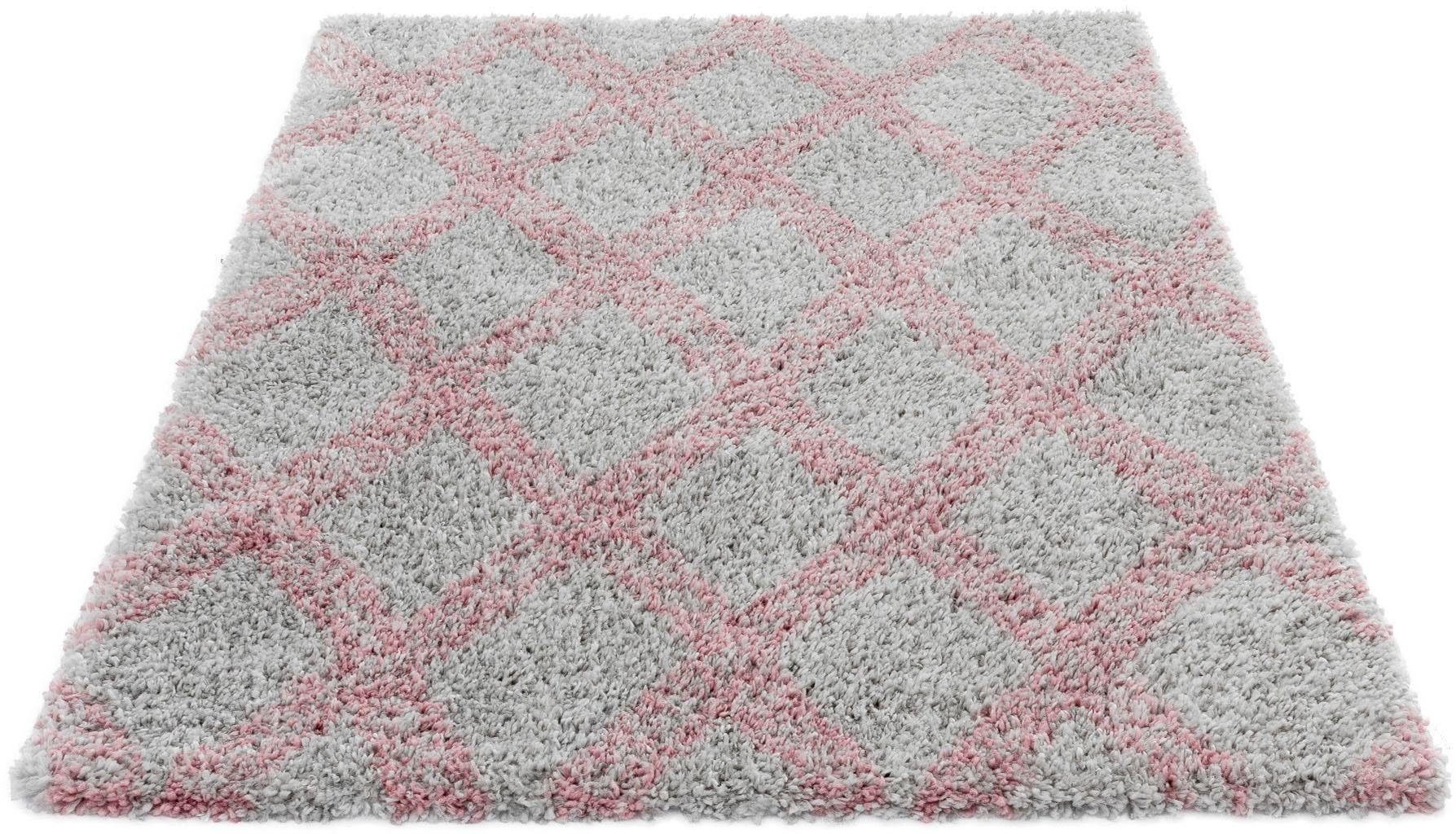 Hochflor-Teppich Ethno 8699, Sehrazat, rechteckig, Höhe: 30 mm, Langflor im  Allover Design, Wohnzimmer | Kurzflor-Teppiche