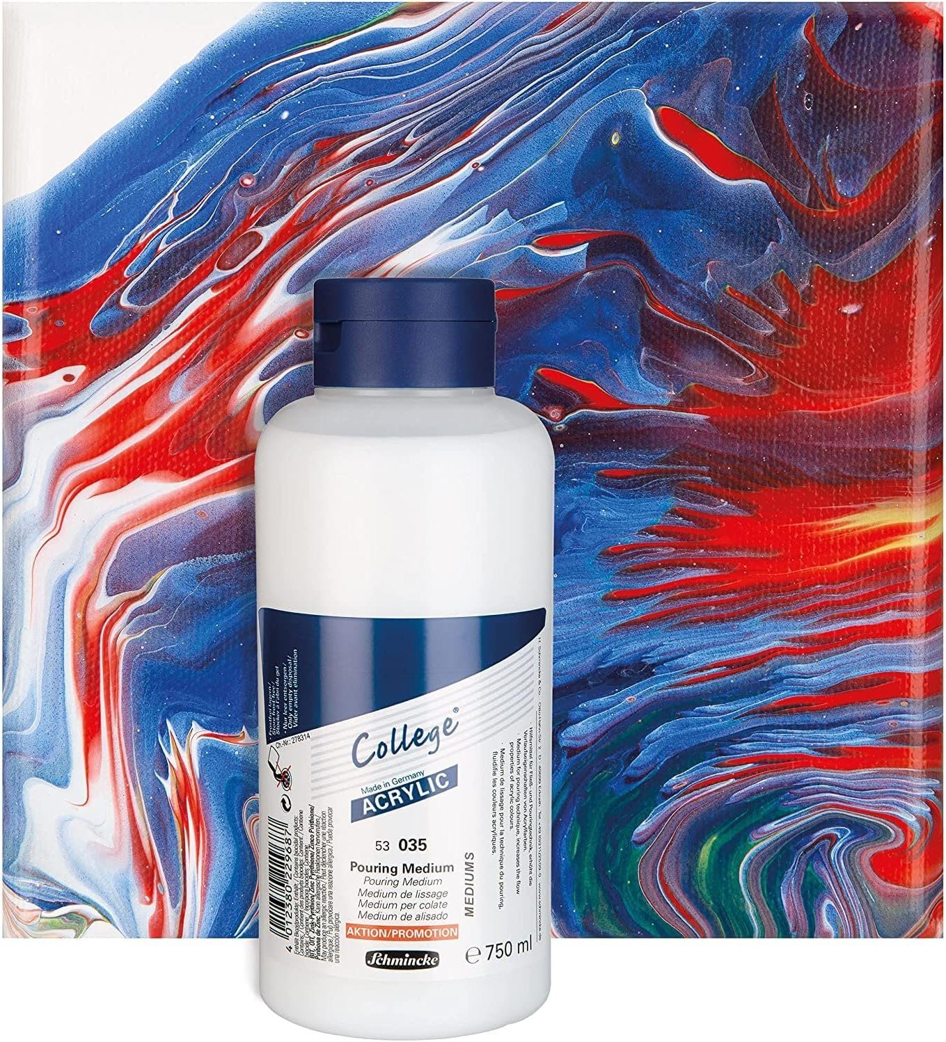 Pouring ml, flüssiges Effekt-Zusatz 750 Hilfsmittel Schmincke Acryl College® Medium,