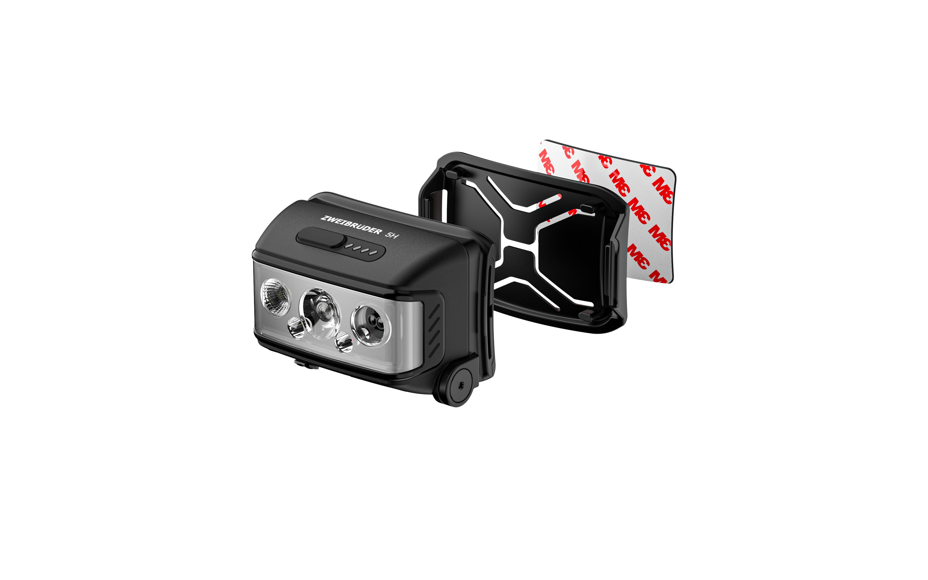 Zweibrüder LED Stirnlampe ZB5H, Focus-Function aufladbar / USB-C Aluminium Housing Rotlicht