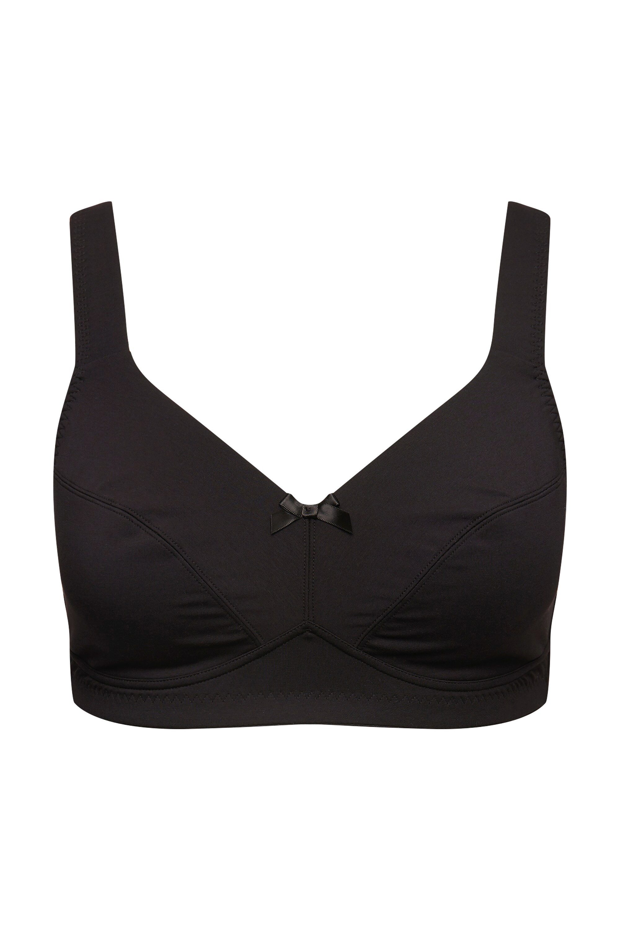 Ulla Popken Bügel-BH Soft-BH ohne Bügel breite Träger