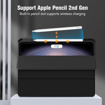 Fintie Tablet-Hülle Hybrid Hülle für iPad Pro 11 2022/2021/2020/2018 (4./3./2./1. Gen), mit Stifthalter, Hülle mit transparenter Hartschale auf Rückseite