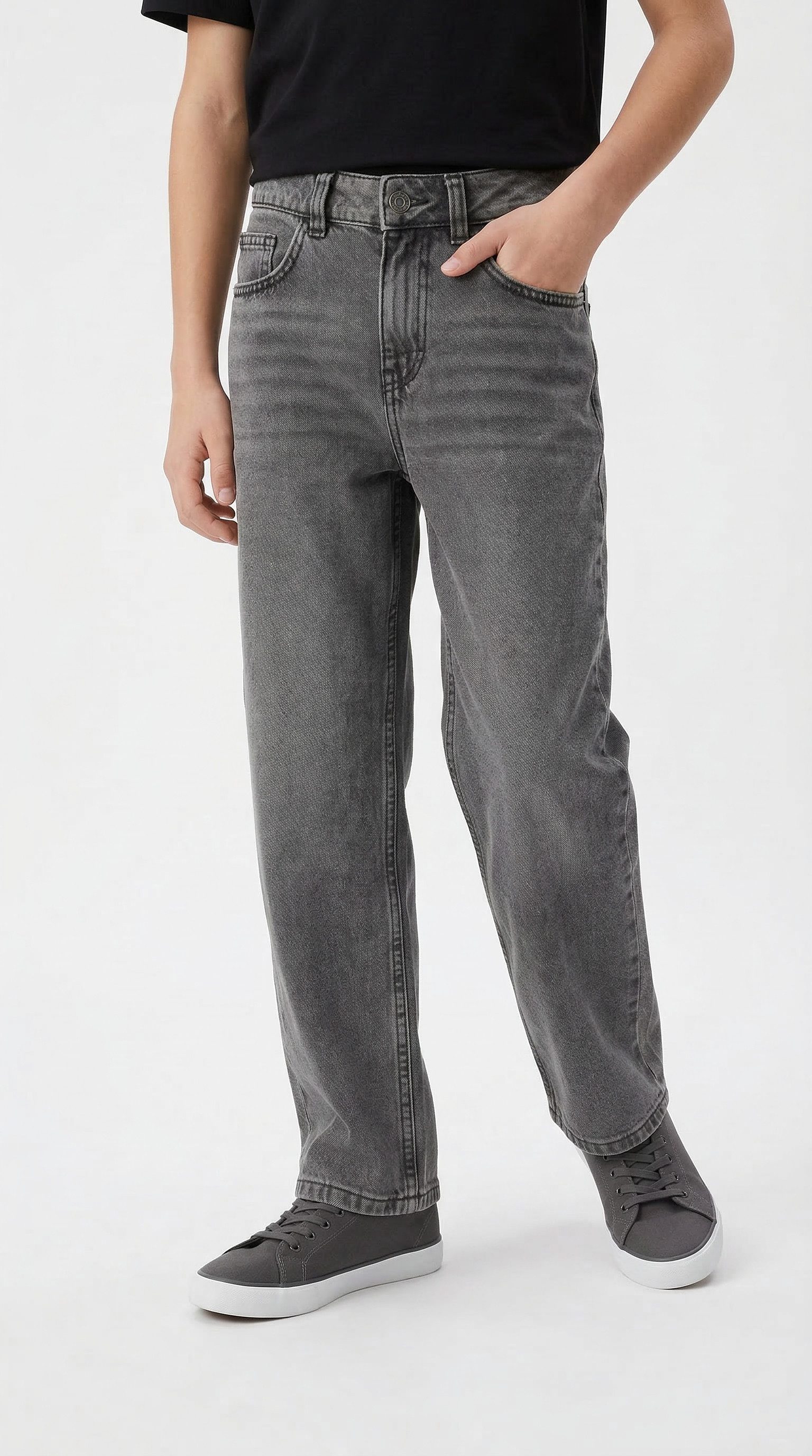 Tom Tailor 5-Pocket-Jeans Baggy Jeans- mit ausgestelltem Bein