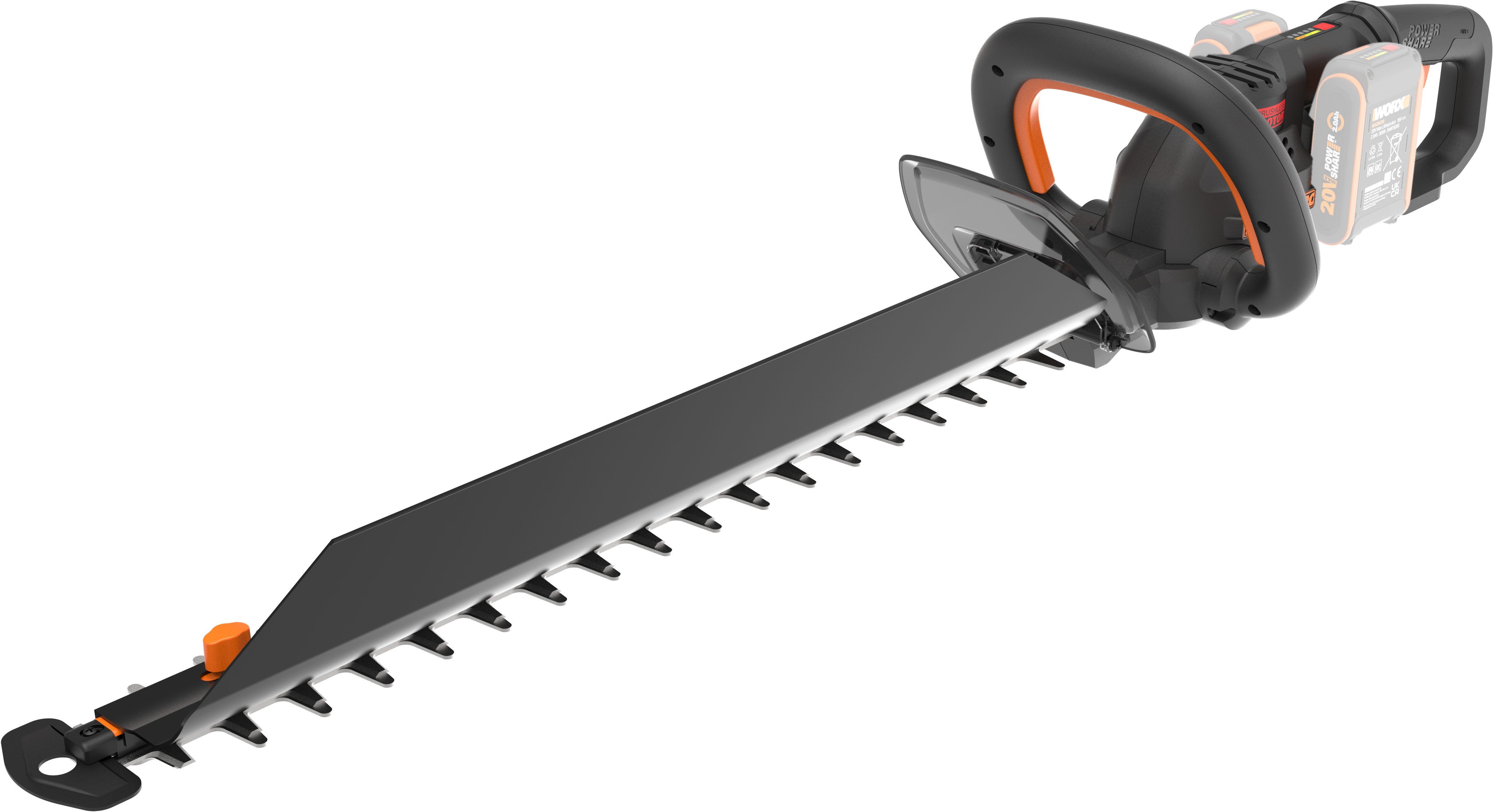 Worx AkkuHeckenschere WG286E.9 Nitro Profi, 58 cm Schnittlänge, 27 mm