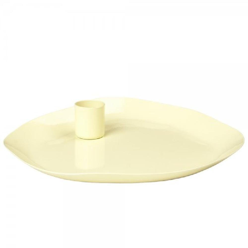 Broste Copenhagen Kerzenhalter Kerzenplatte Mie Light Yellow