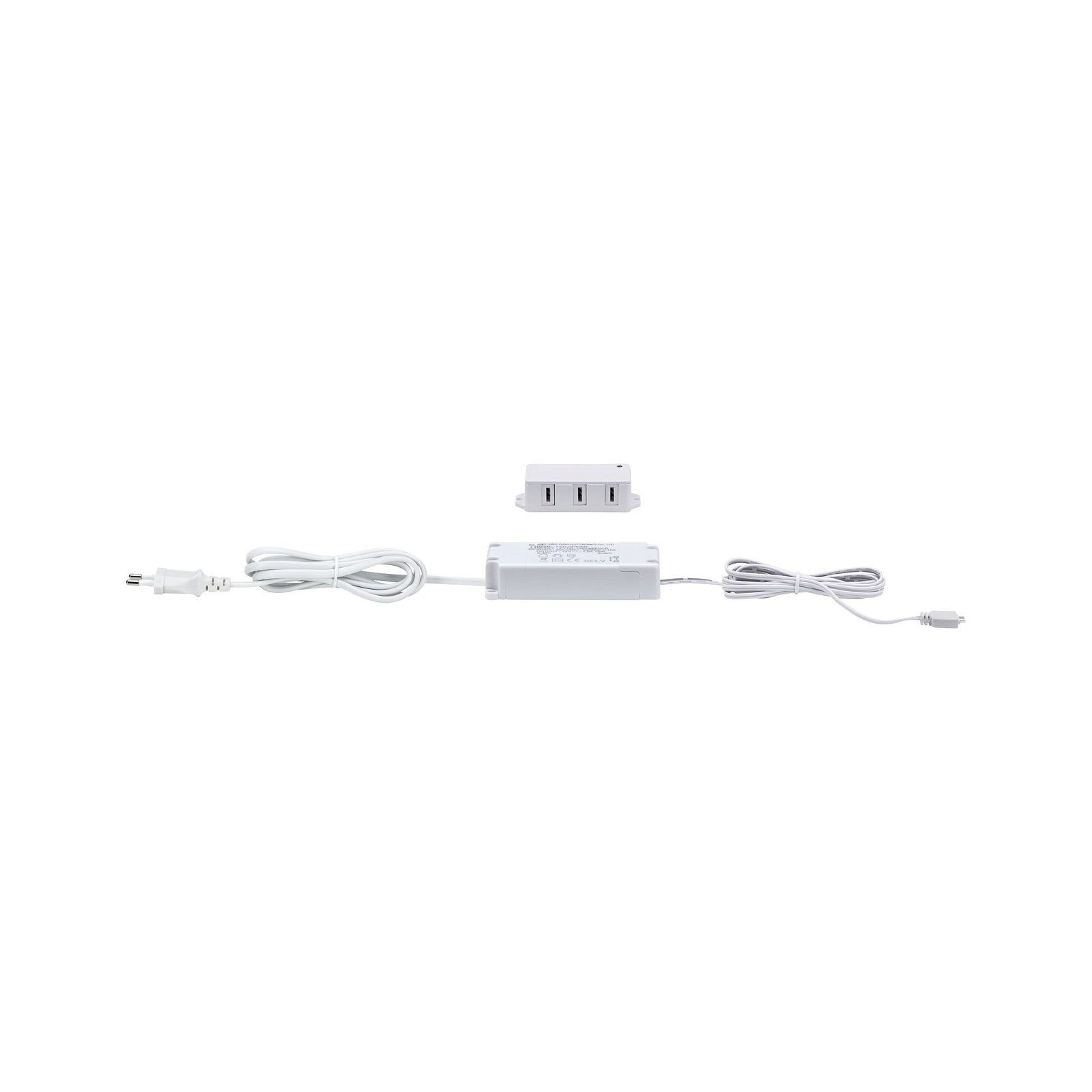 Paulmann Unterschrankleuchte Clever Connect Trafo max.12W 12V DC incl 3fach Verteiler Weiß, ohne Leuchtmittel