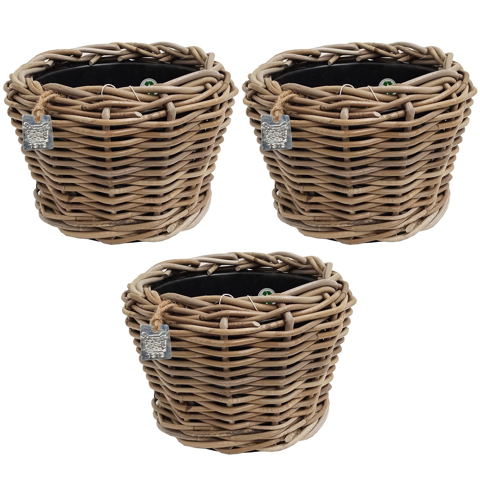 Van der Leeden Blumentopf Pflanzkorb Pflanzentreppe Rattan Korb Pflanzkübel günstig online kaufen