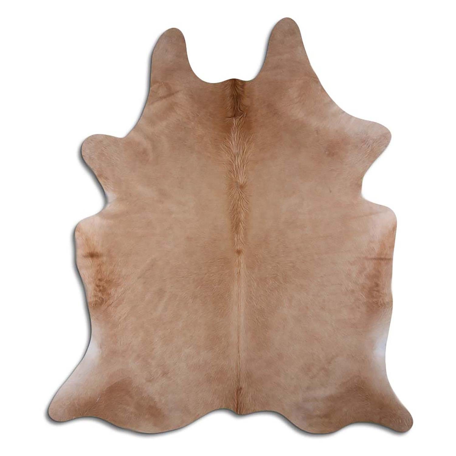 Fellteppich L210 x B190 cm - beige grau, Livorio, Kuhfell, Premium ...