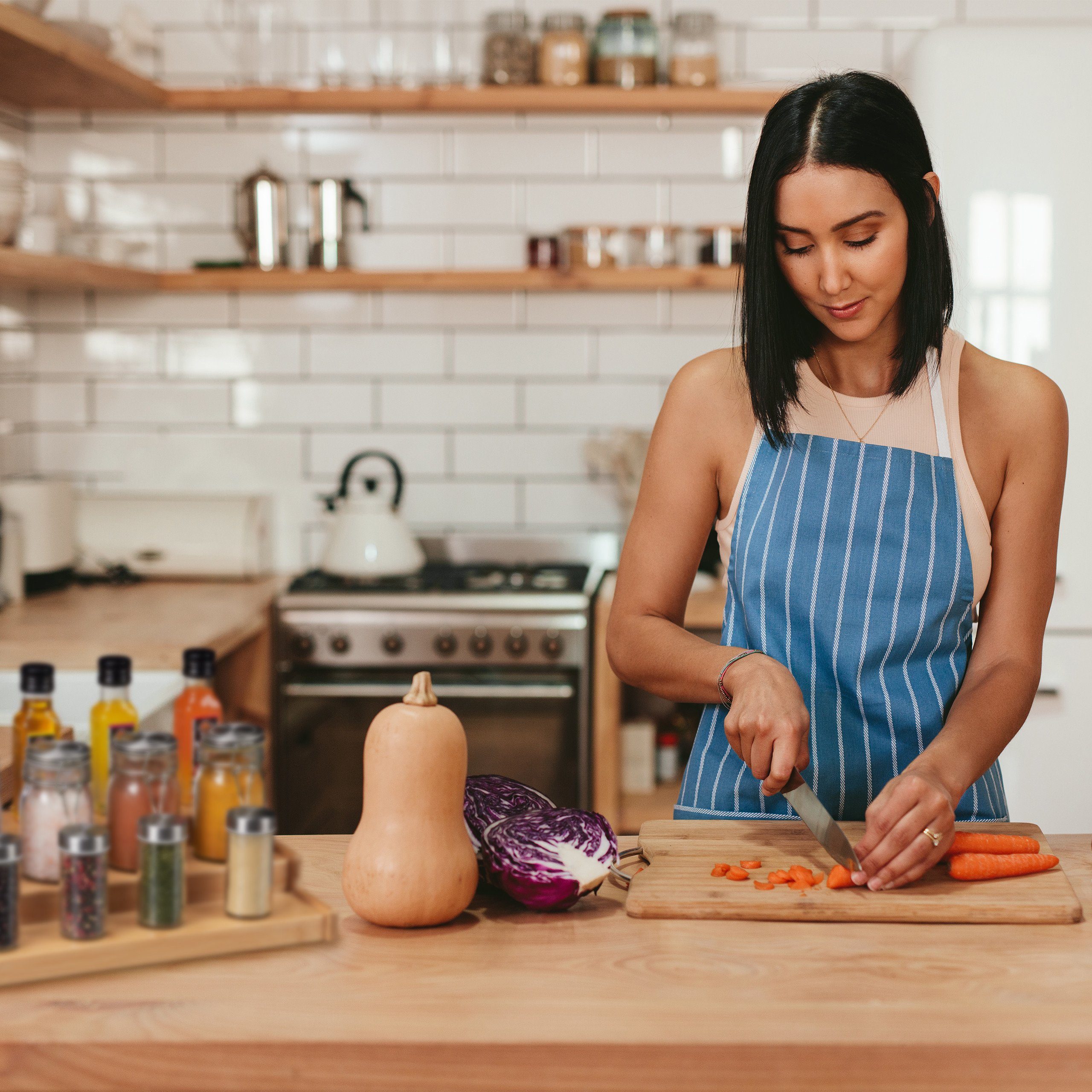 relaxdays Gewürzregal Bambus Gewürzregal stehend