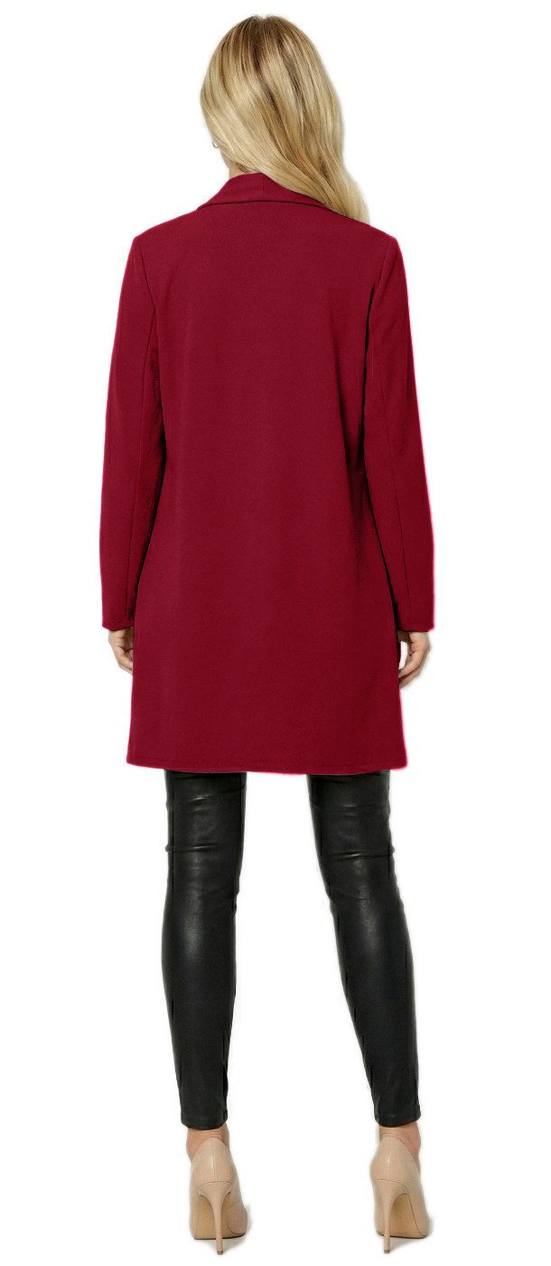 dy_mode Cardigan Damen Langcardigan offen Leichte Übergangsjacke für Frühjahr Sommer in Unifarben, Ohne Verschluss