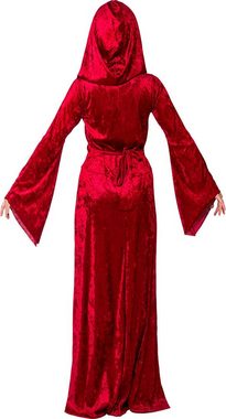 Karneval-Klamotten Burgfräulein-Kostüm Burgfrau Mittelalter Damenkostüm rot mit Kapuze, Königstochter Kostüm Damen Edelfrau Viktorianisches Frauenkostüm