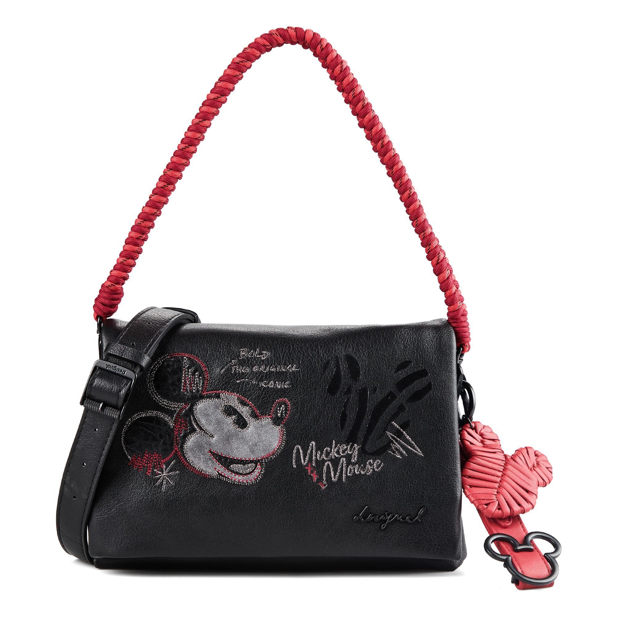 Desigual Schultertasche Mickey Face, Polyurethan