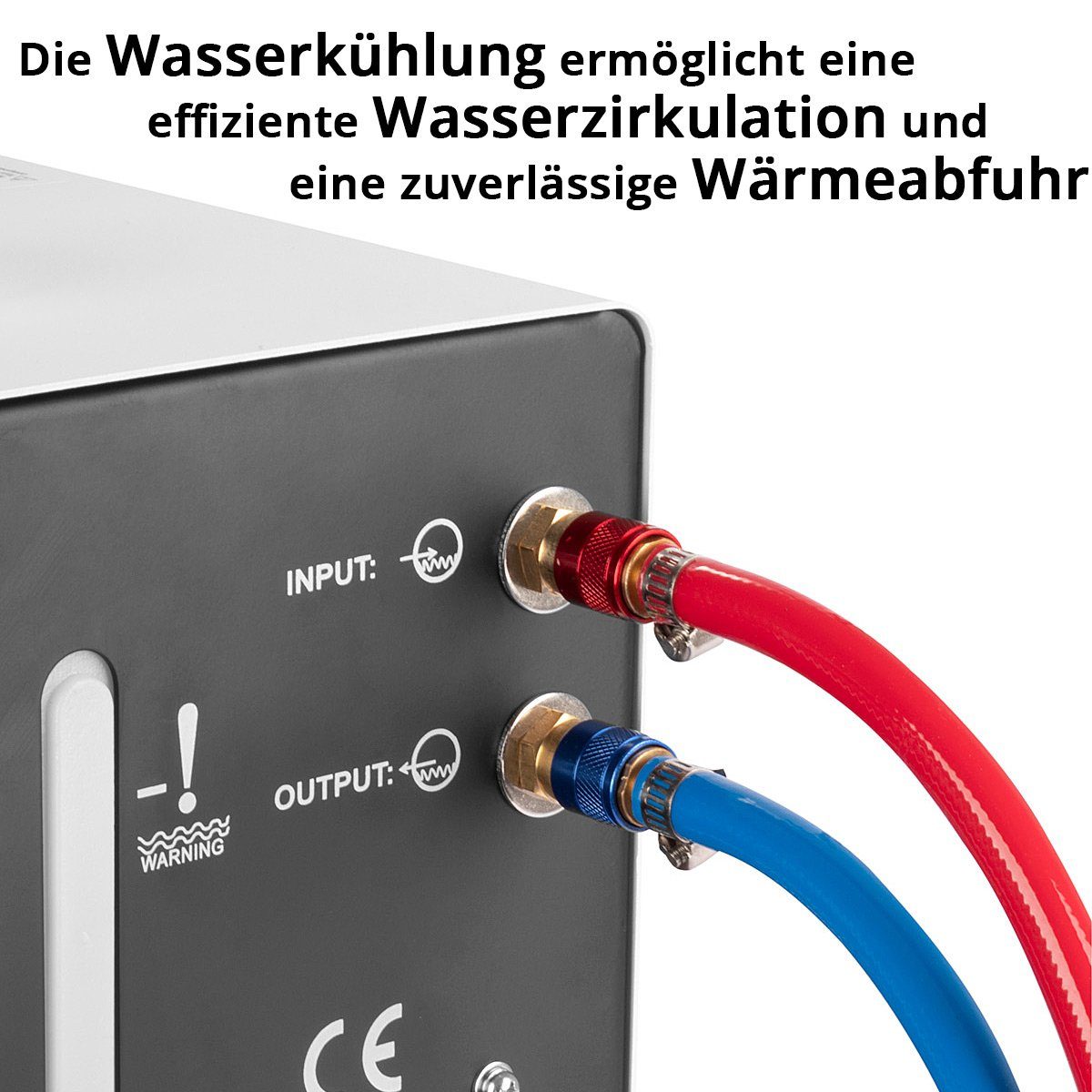 STAHLWERK Elektrowerkzeug-Set Wasserkühler mit 370 W Leistung und 6 l Tank