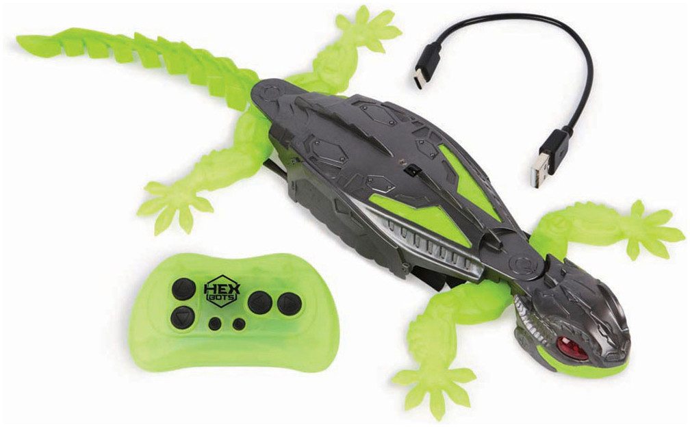 RC-Tier Hexbots Wall Crawler Gecko RC, mit LED-Augen