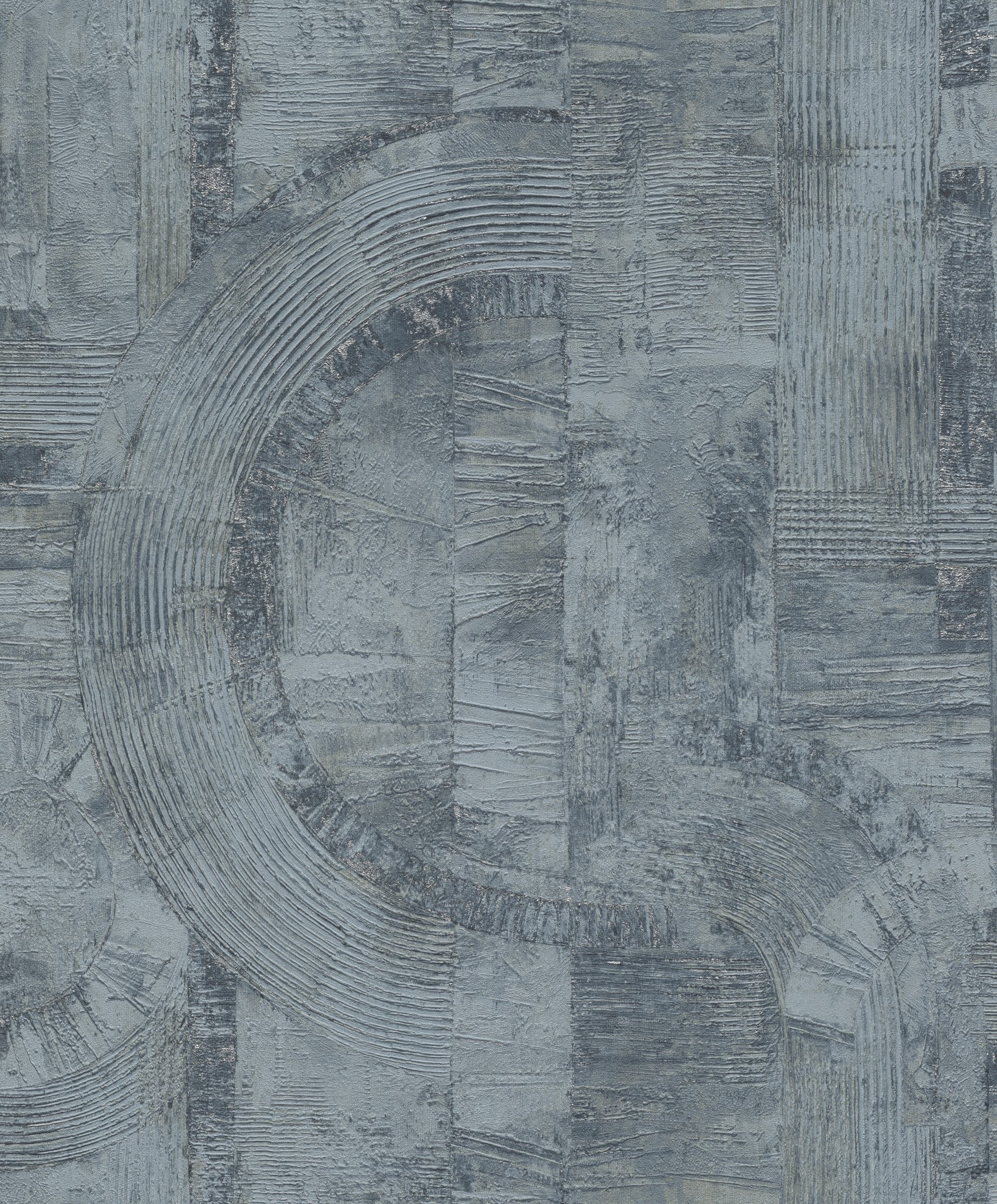 Rasch Vliestapete, strukturiert, Geometrisch, (1 Rolle, 1 St), Abstrakt