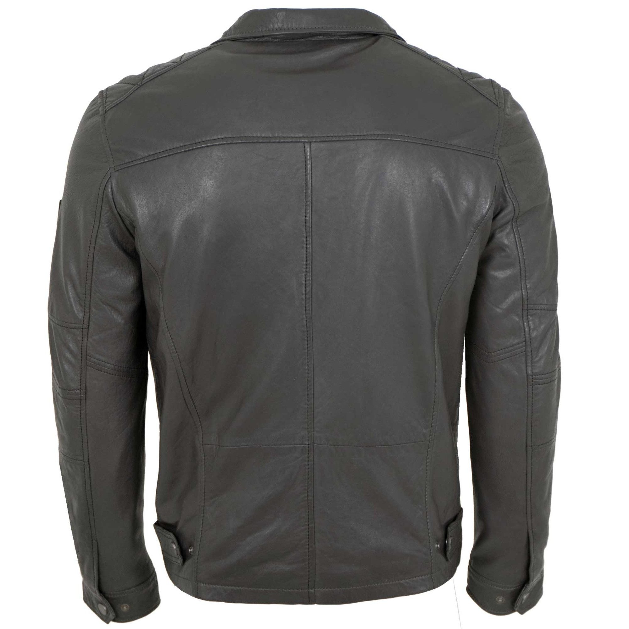 Otto Kern Lederjacke OK-504 OTTO KERN- Herren Lederjacke Lammnappa anthra