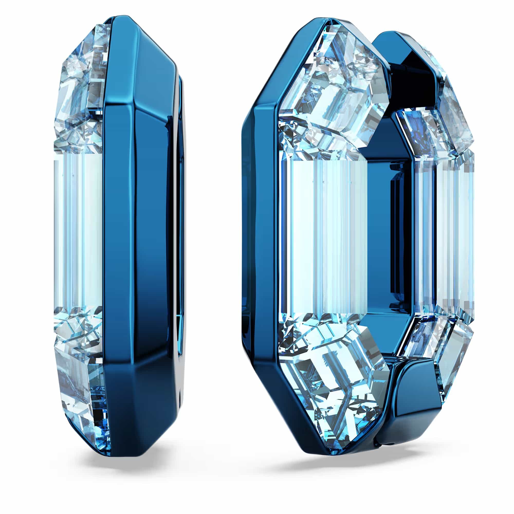 Swarovski Paar Creolen Swarovski Creolen Lucent 5696038 Aluminium, Blau (kein Set, 2-tlg., inkl. edelm Schmucketui)