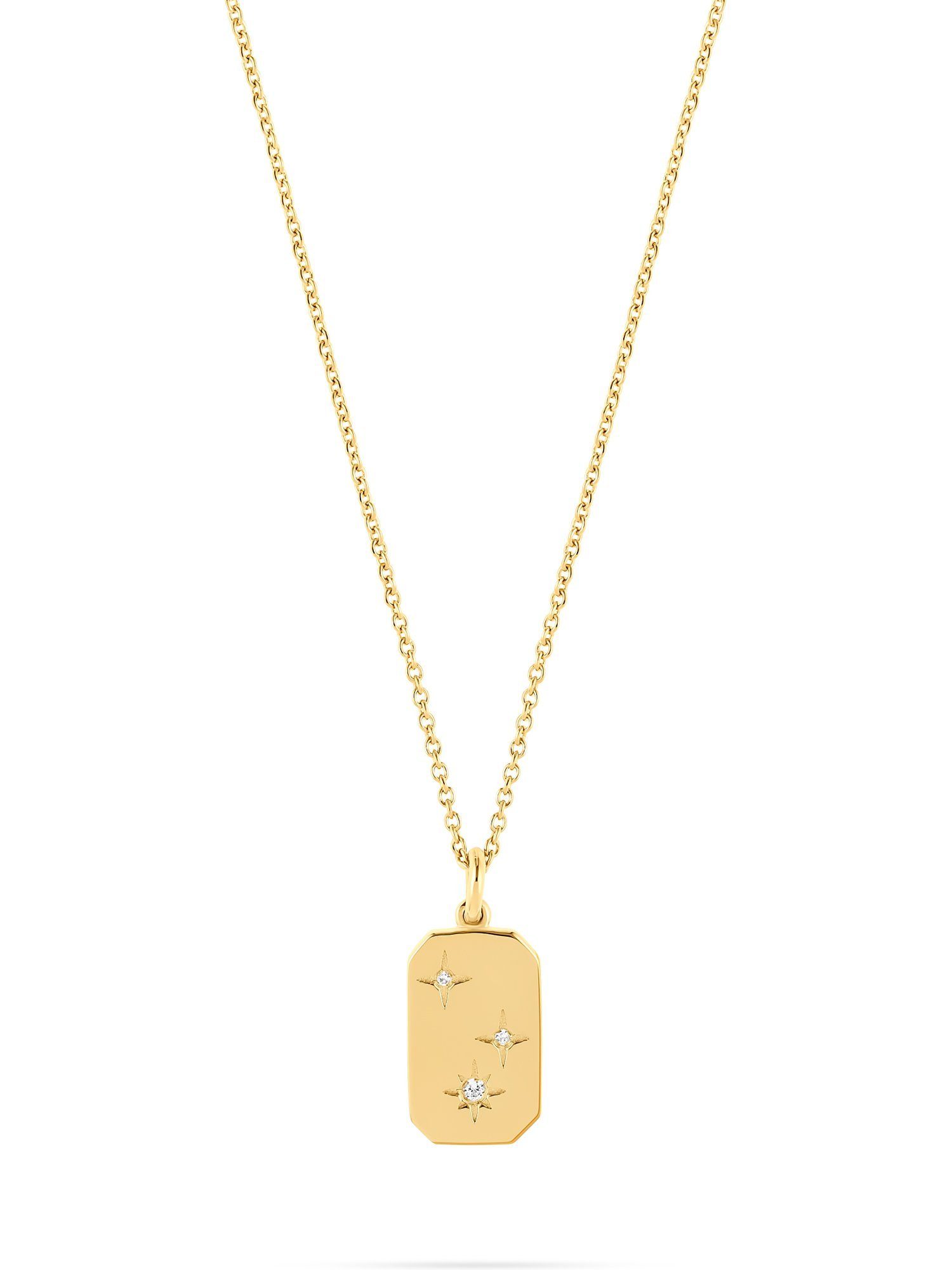 Esprit Silberkette ESPRIT Damen-Kette 925er Silber 3 Zirkonia, Magic Plaque günstig online kaufen