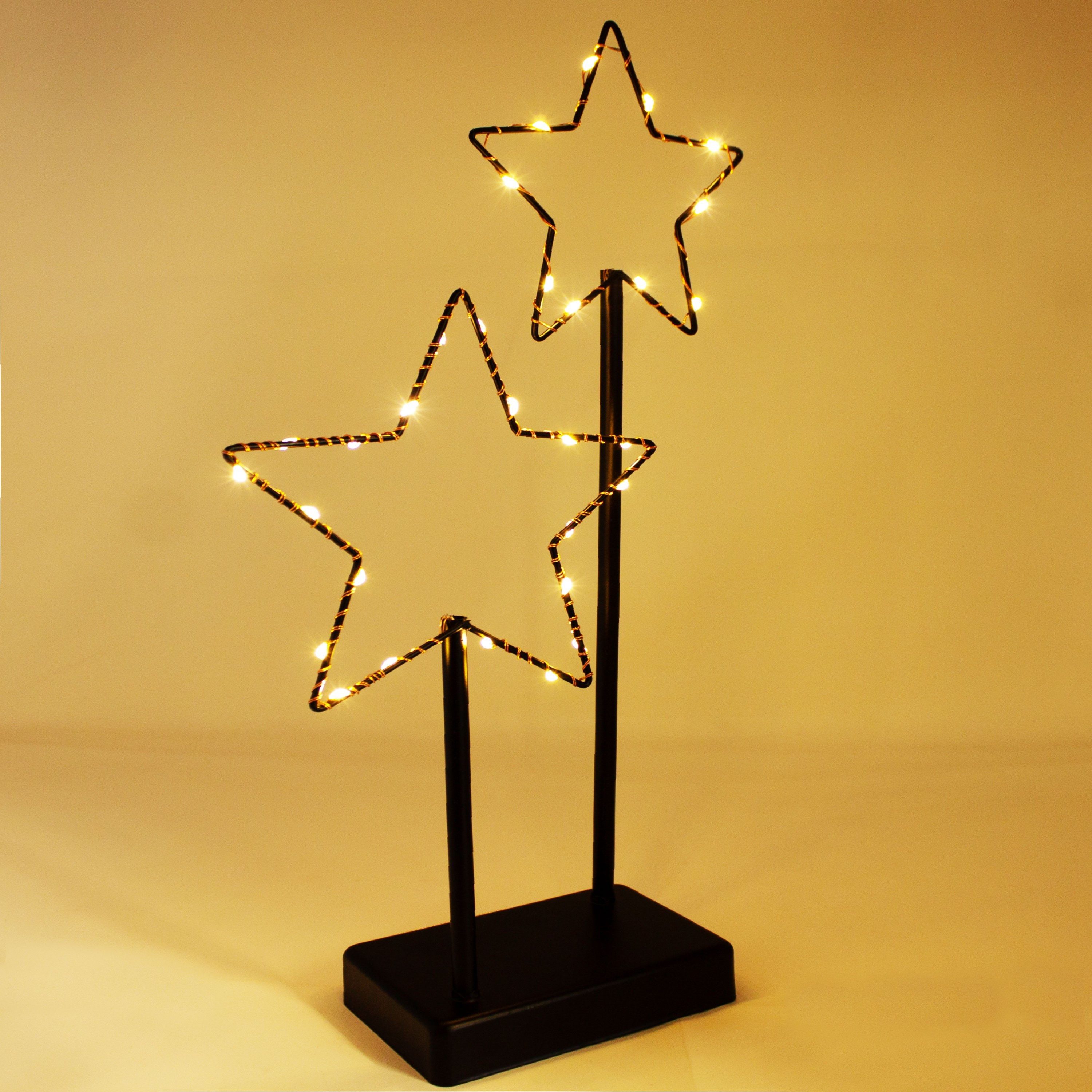 ToCi LED Stern Deko-Aufsteller Stern mit LED-Beleuchtung Leuchter 30 LED, 2 günstig online kaufen
