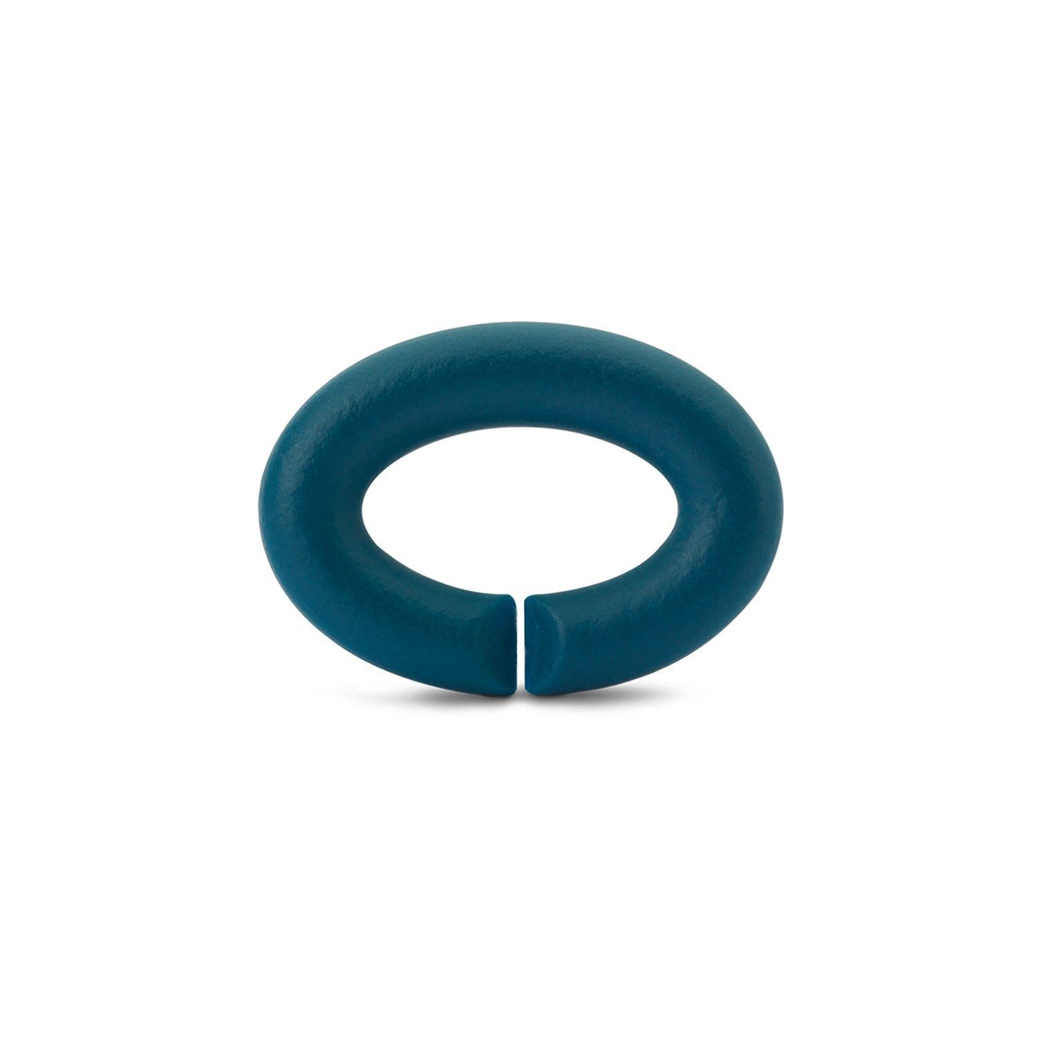 X Jewellery Bead Petrol, Rubber X, XRUBE-00015