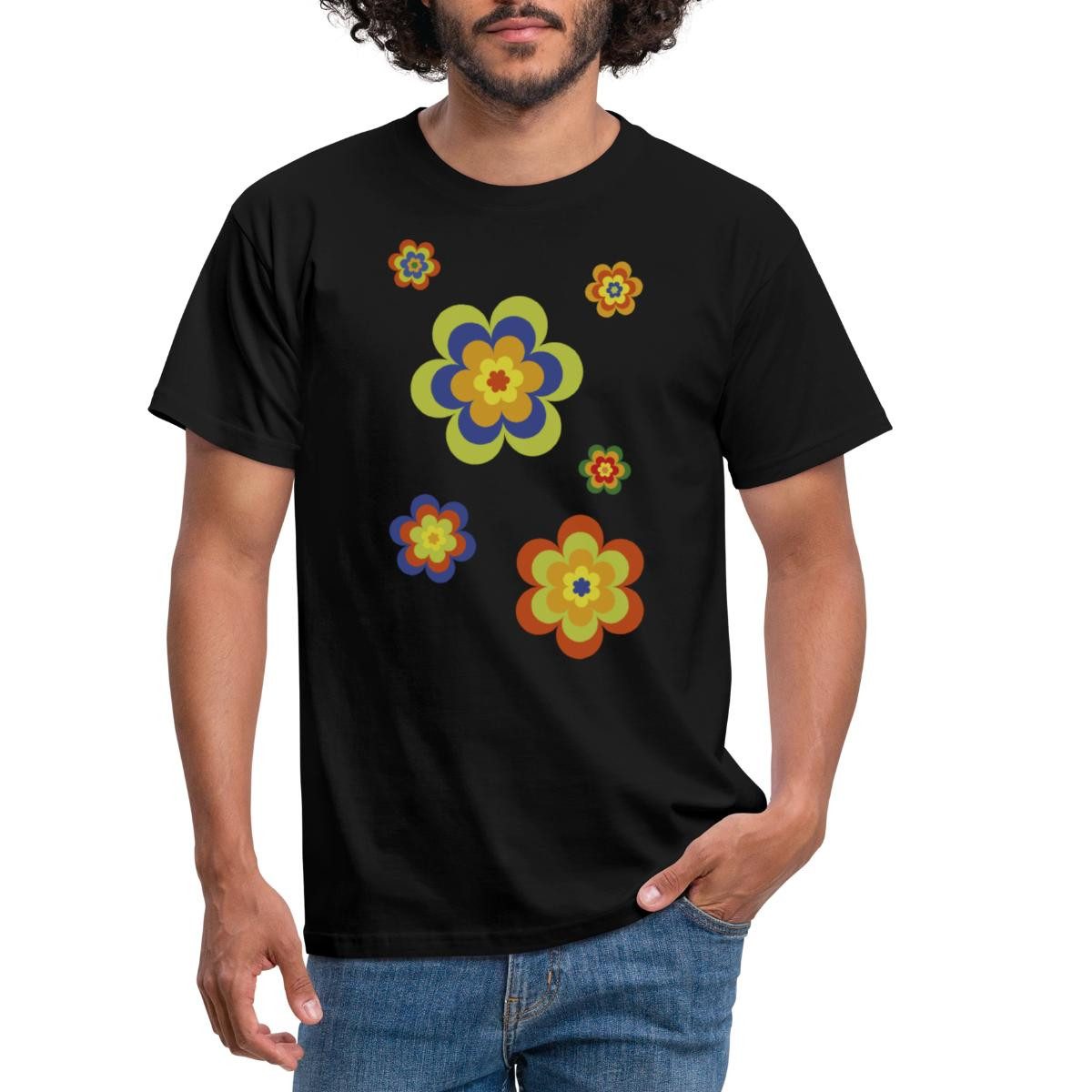 Spreadshirt T-Shirt Hippie Flower Power Blumen günstig online kaufen