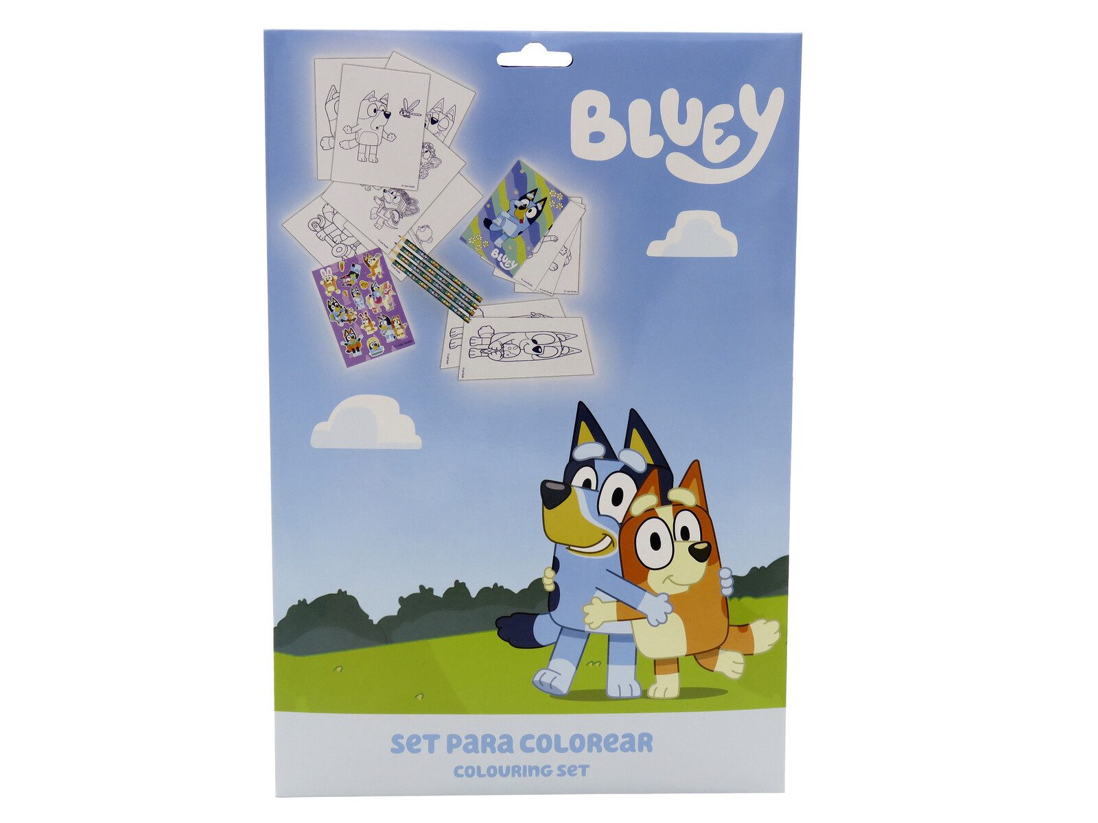 Bluey Malbuch Ausmalset im Umschlag 2 Malbücher A4 A5 je 16 Bilder
