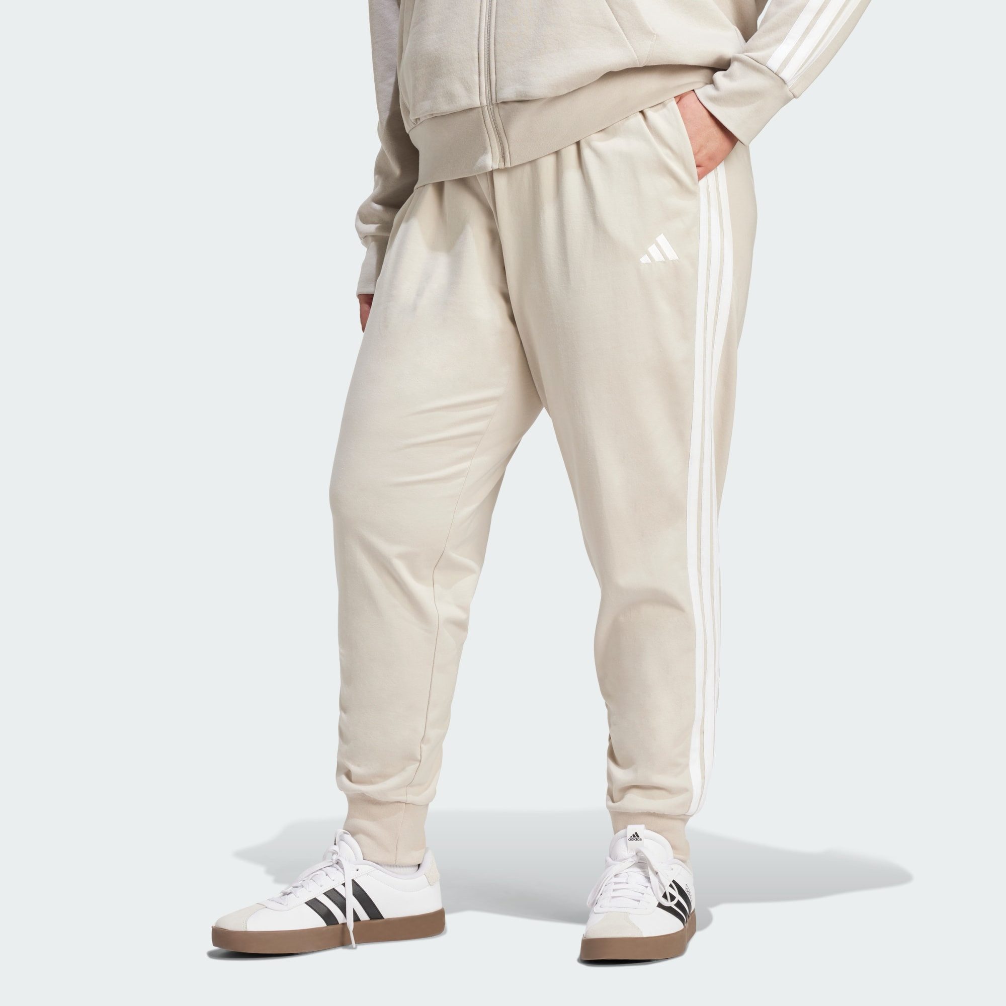 adidas Sportswear Jogger Pants ESSENTIALS 3-STREIFEN JOGGER-HOSE (GROSSE GRÖSSEN) (1-tlg)