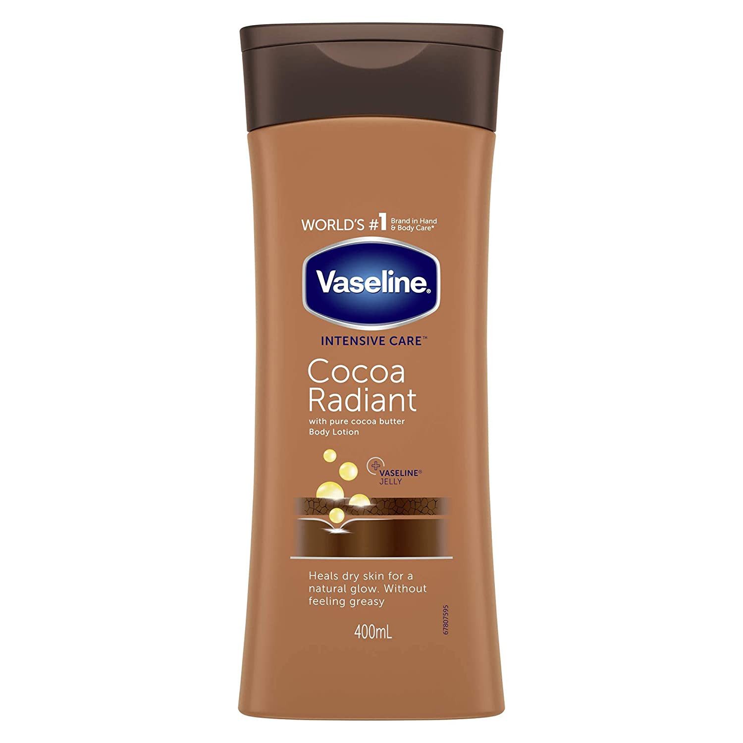 Unilever Körperlotion Vaseline Cocoa Butter Bodylotion – Intensive Kakaobutter Lotion 400ml