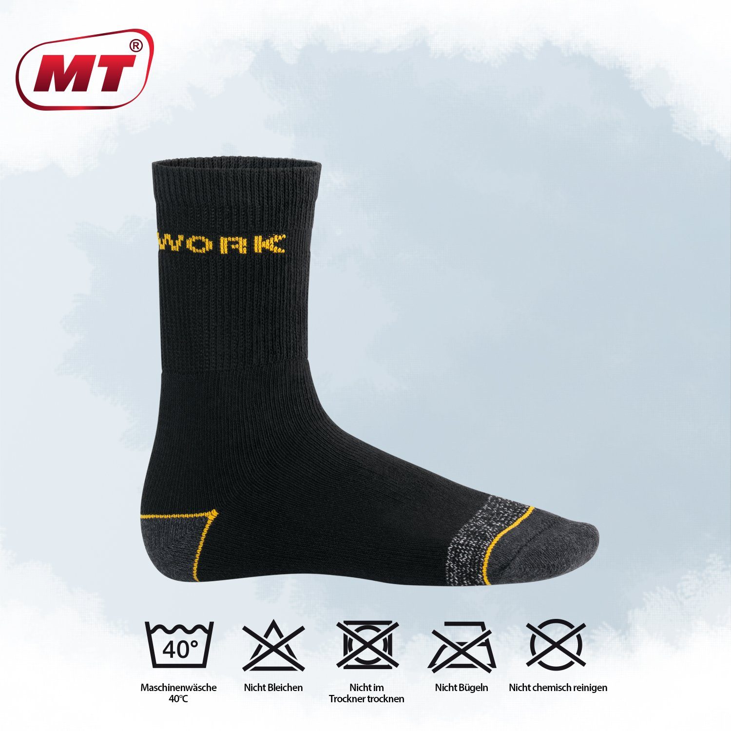 MT Arbeitssocken Herren Arbeits-/Freizeitsocken (6/12 Paar) Robuste Work Socken