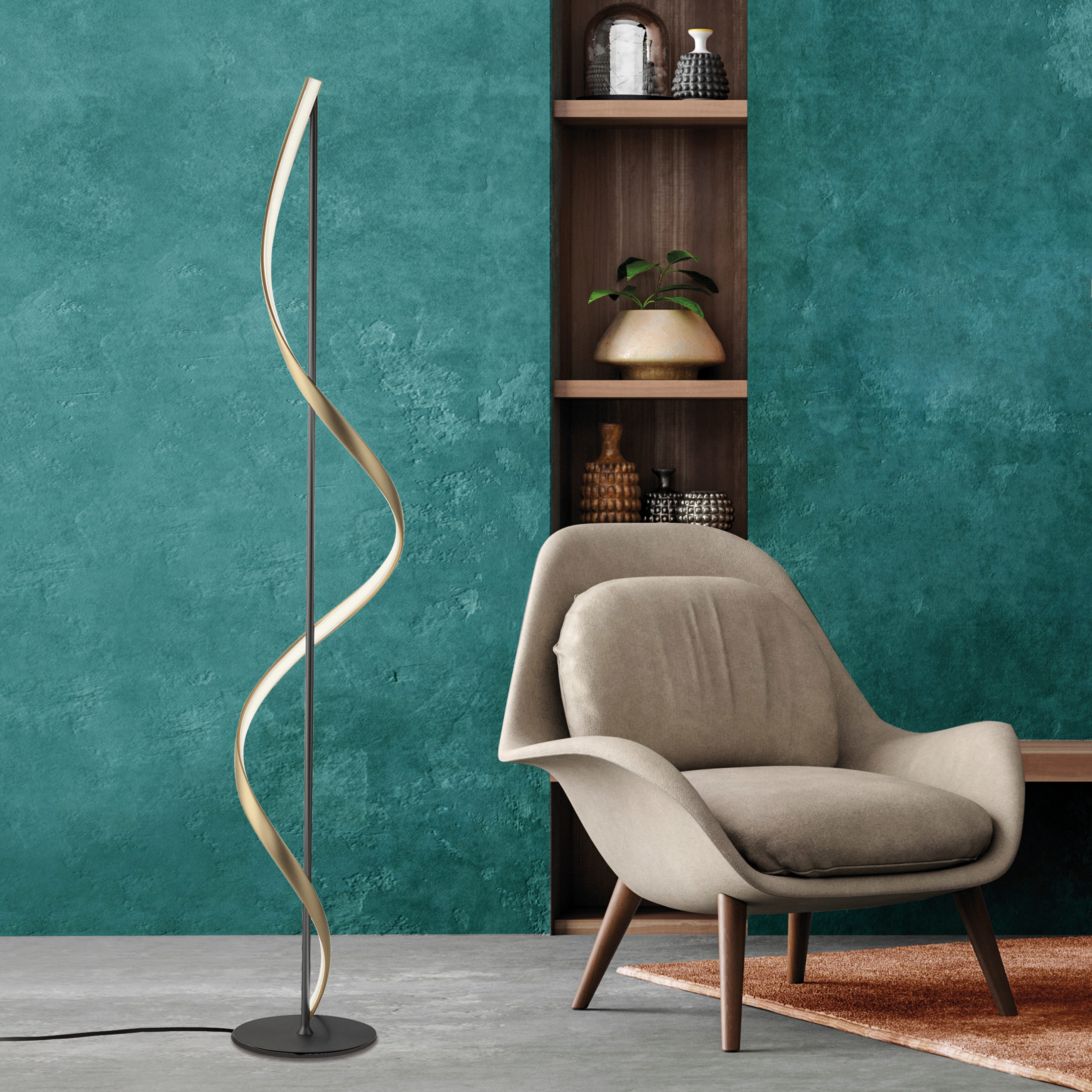 Neuhaus Q SMART HOME LIGHTS LED Stehlampe Q-SWING, Smart Home, LED fest integriert, warmweiß - kaltweiß