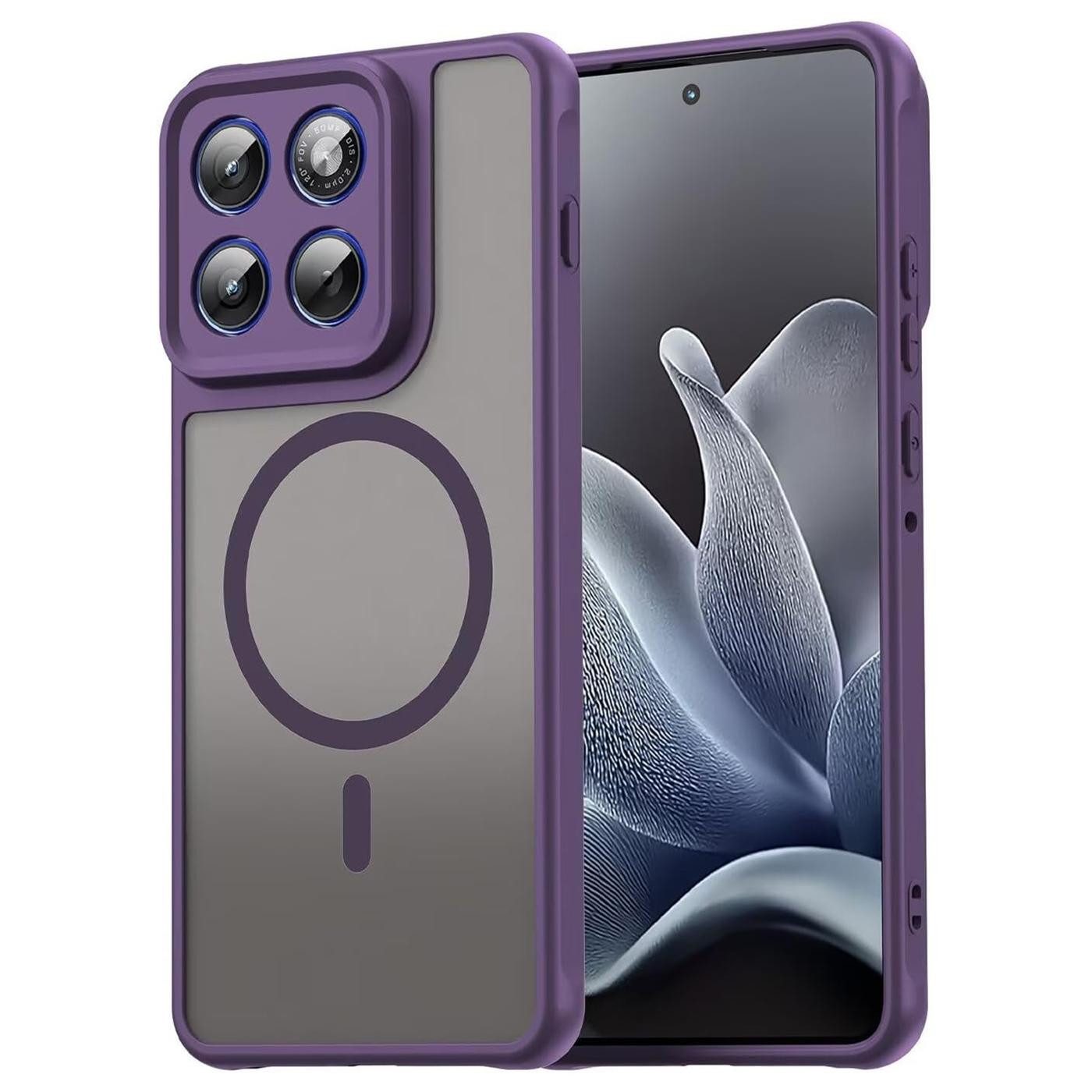 CoolGadget Handyhülle Magnet-Hülle für Motorola Edge 70 Schutzhülle magnetisch 6,67 Zoll, Hülle Matt Stoßfest kompatibel mit QI-Laden Zubehör Kameraschutz Case