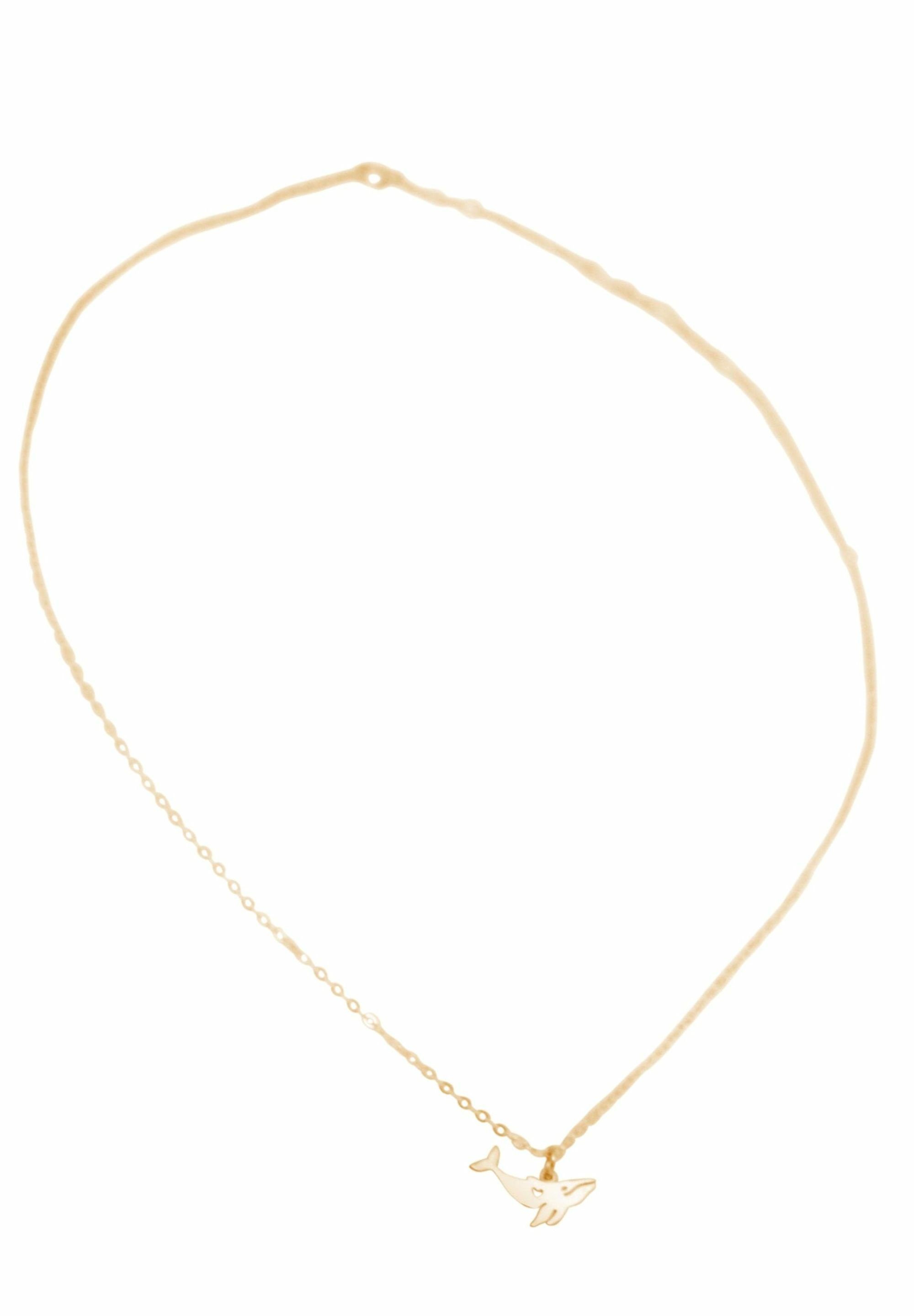 Gemshine Kette mit Anhänger Maritim Wal gold coloured | Halsketten