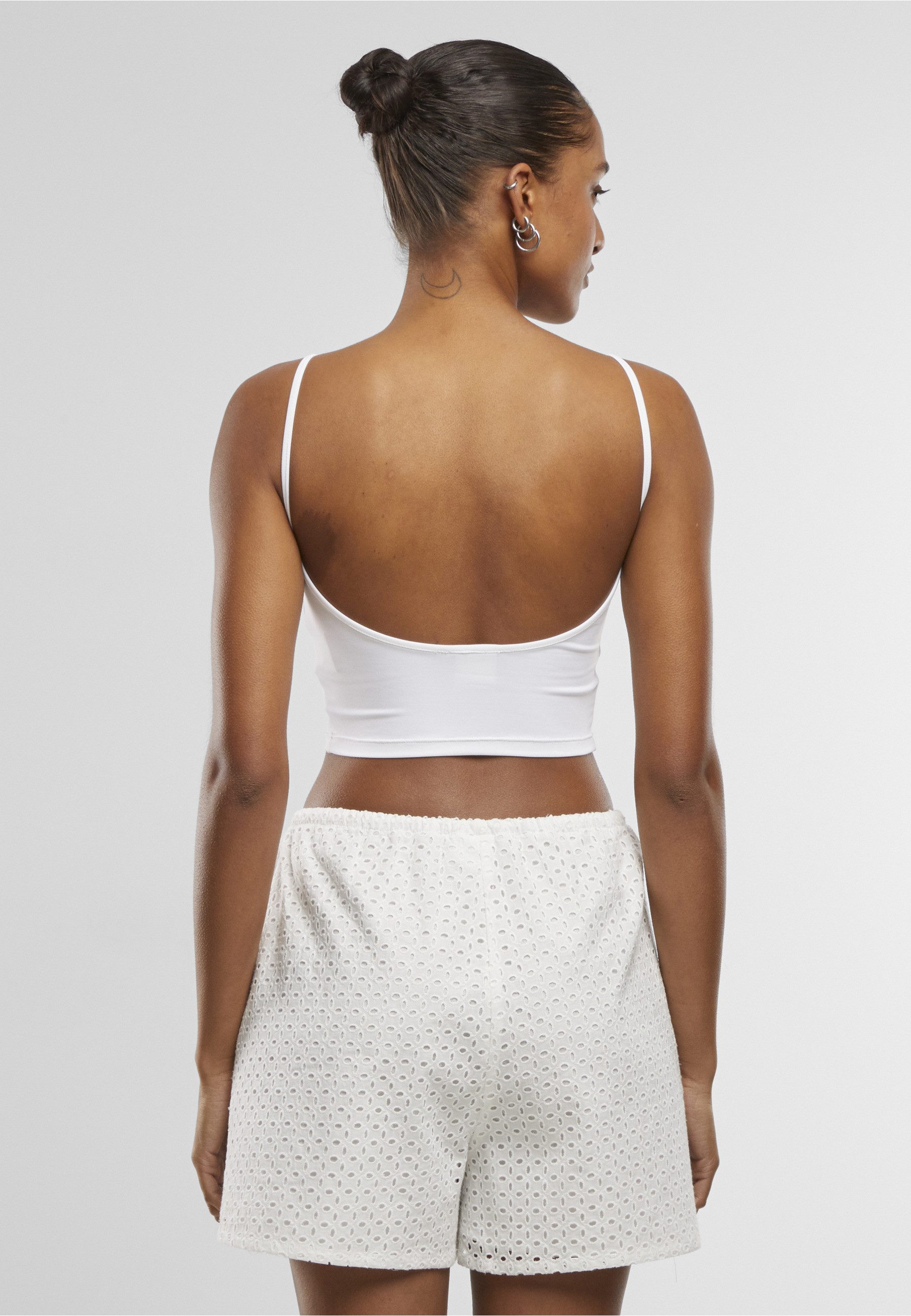 URBAN CLASSICS T-Shirt Urban Classics Ladies Basic Top Low Back Neckline (1-tlg)