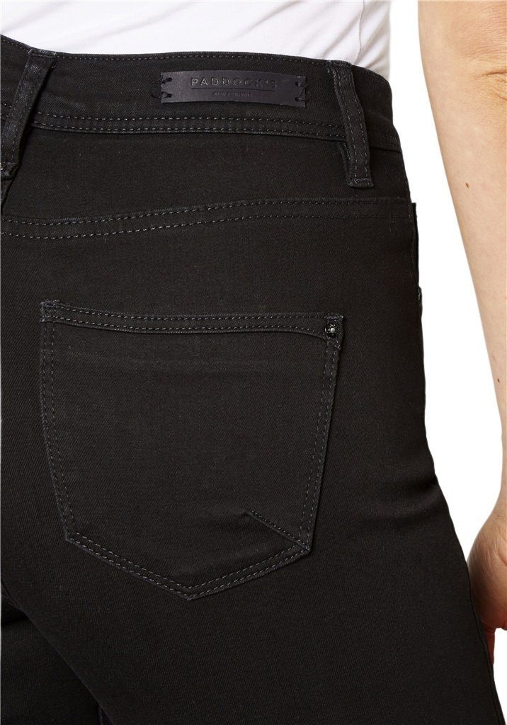 Paddock's Jeanshose mit Straight-Jeans Stretch Kate Black/Black