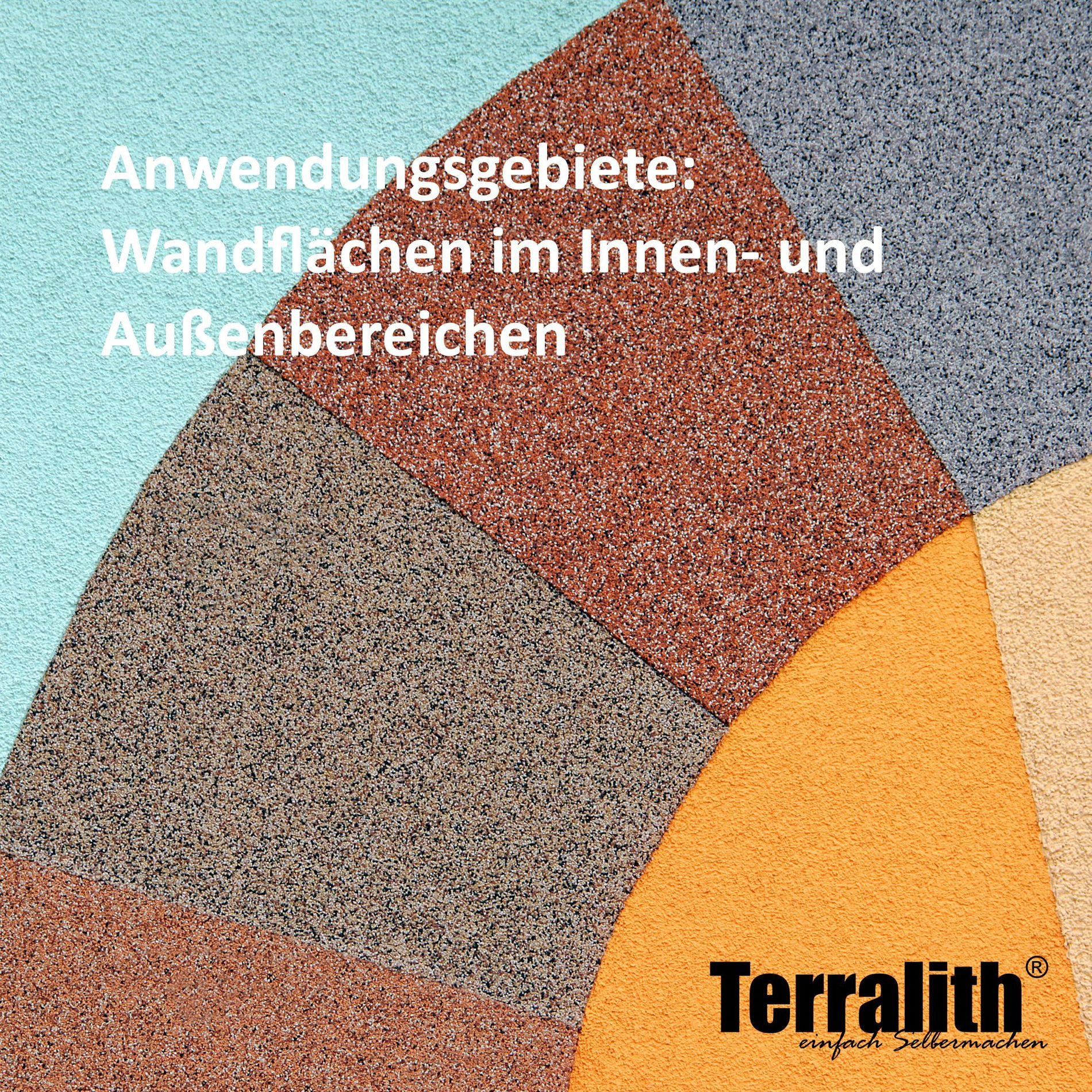 Terralith® Kunstharzputz Buntsteinputz Mosaikputz 1mm -15 kg- BSP1095 (Eimer, Verarbeitungsfertig) Dekorationsputz aus Marmor-Granulat bzw. eingefärbter Körnung