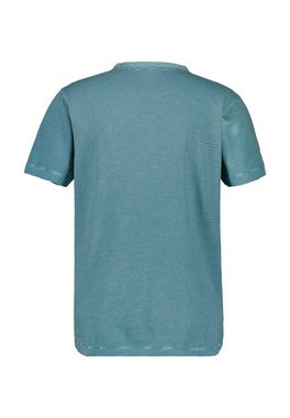 LERROS T-Shirt LERROS Serafino mit Finelinerstreifen