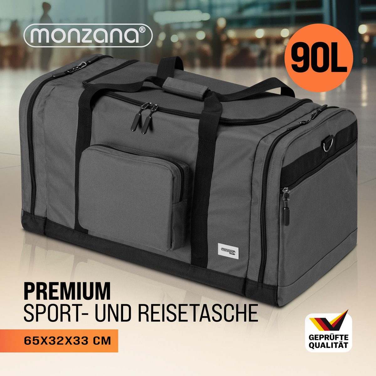 monzana Reisetasche (1-tlg), 90L 70x35x35cm Weekender Duffle Bag Sporttasch günstig online kaufen