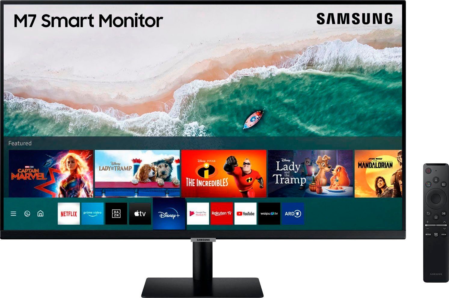 Samsung S32AM704UR Smart Monitor (81,3 cm/32 ", 3840 x 2160 px, 4K Ultra  HD, 8 ms Reaktionszeit, 60 Hz, VA LED)