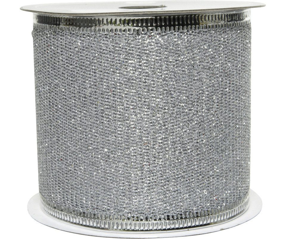 Kaemingk Geschenkband Kaemingk Band Polyester silber 270 cm