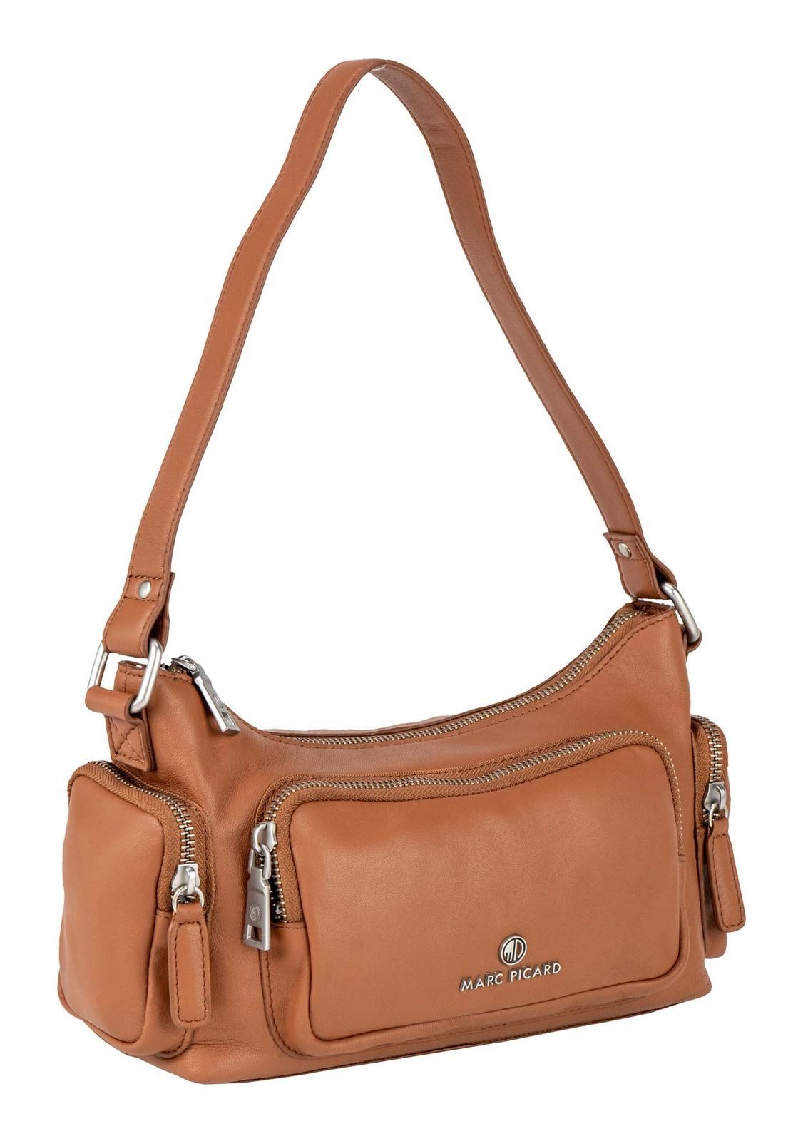 Marc Picard Schultertasche Bowling Bag, aus echtem Lammleder